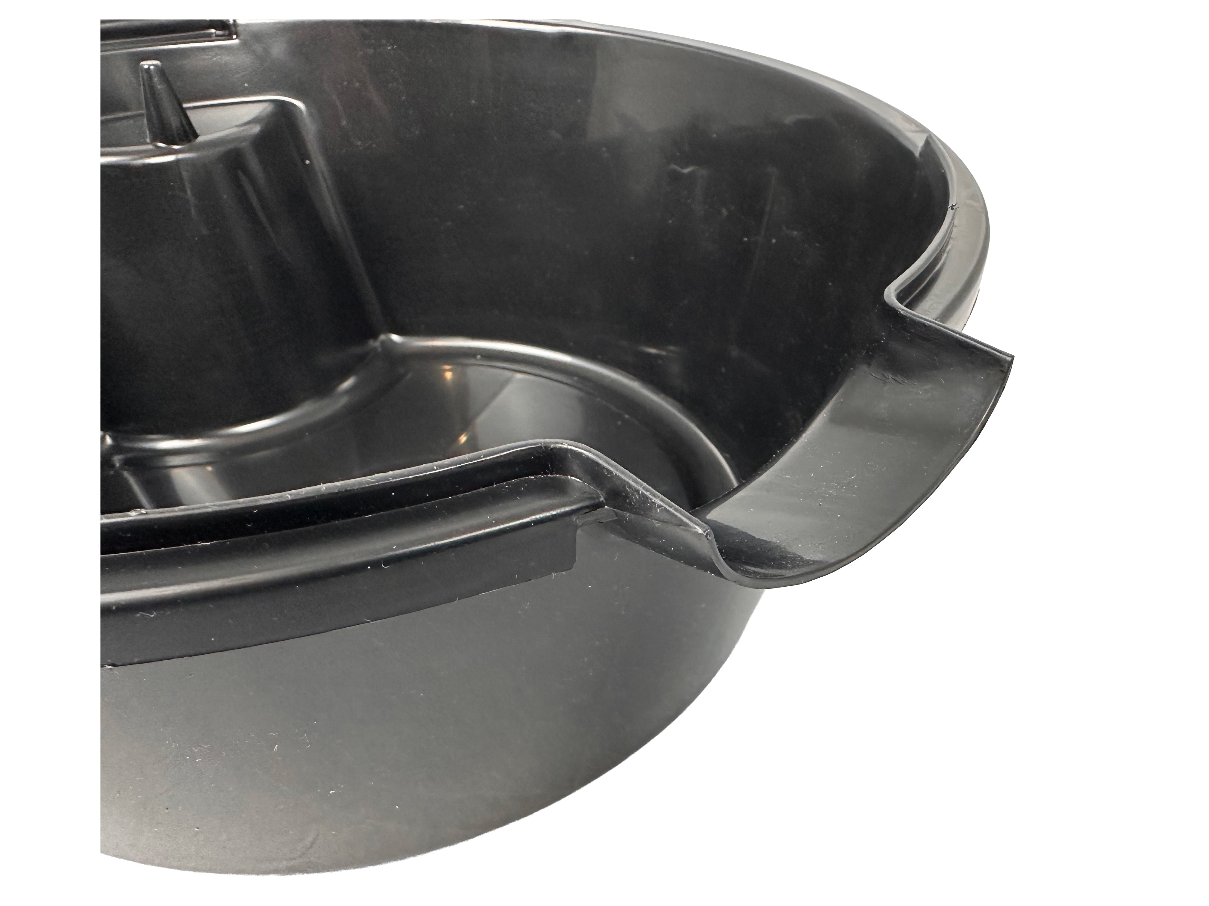 Vaschetta recupero liquidi professionale per cambio olio esausto per auto, vaschetta di raccolta universale multiuso, officina, bacinella raccolta, 8 l Gebo Tools