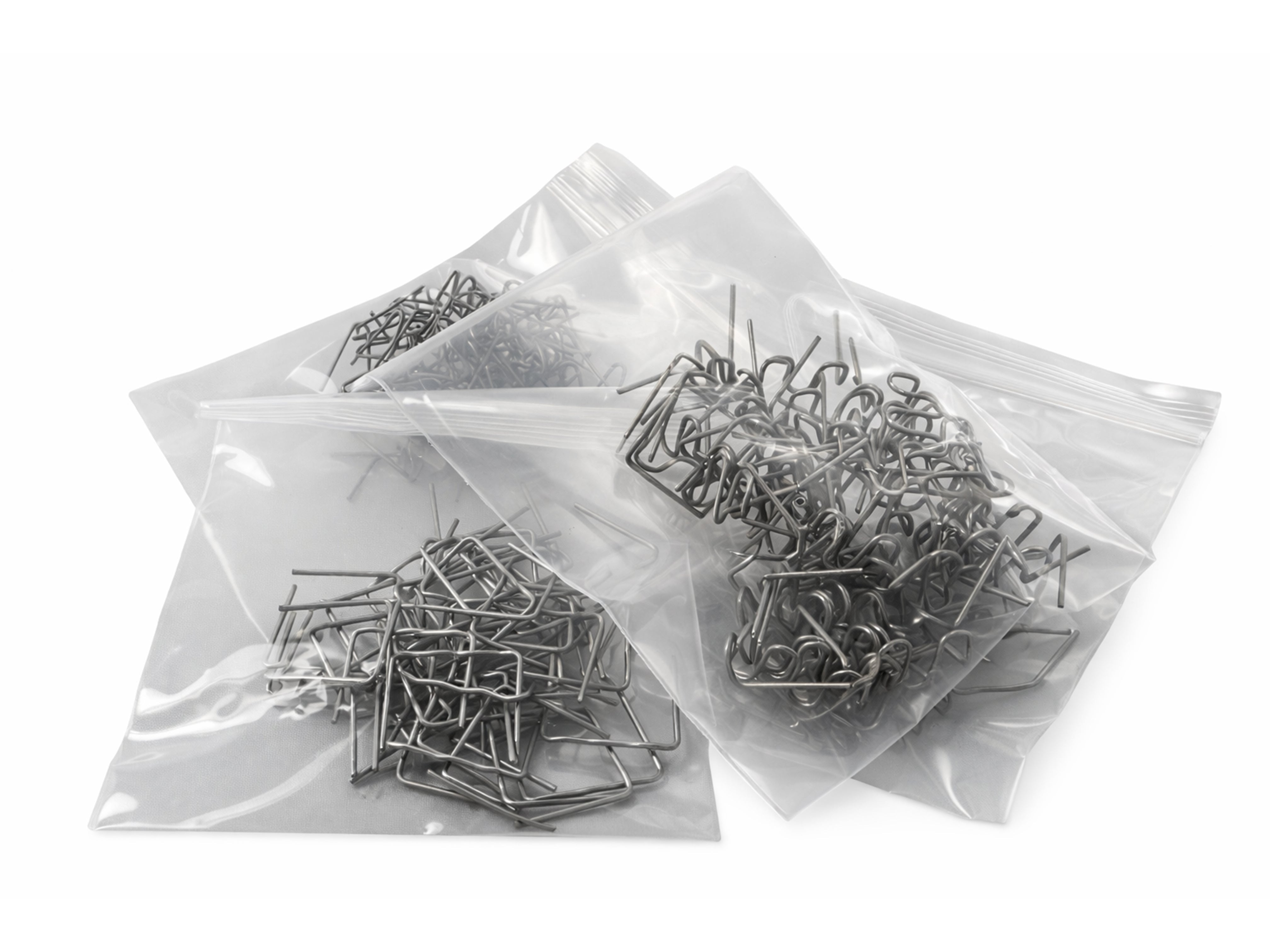 Set 200 graffette caldo, graffette saldatura plastica, auto paraurti plastica saldatura riparazione cucitrice a caldo, Gebo Tools