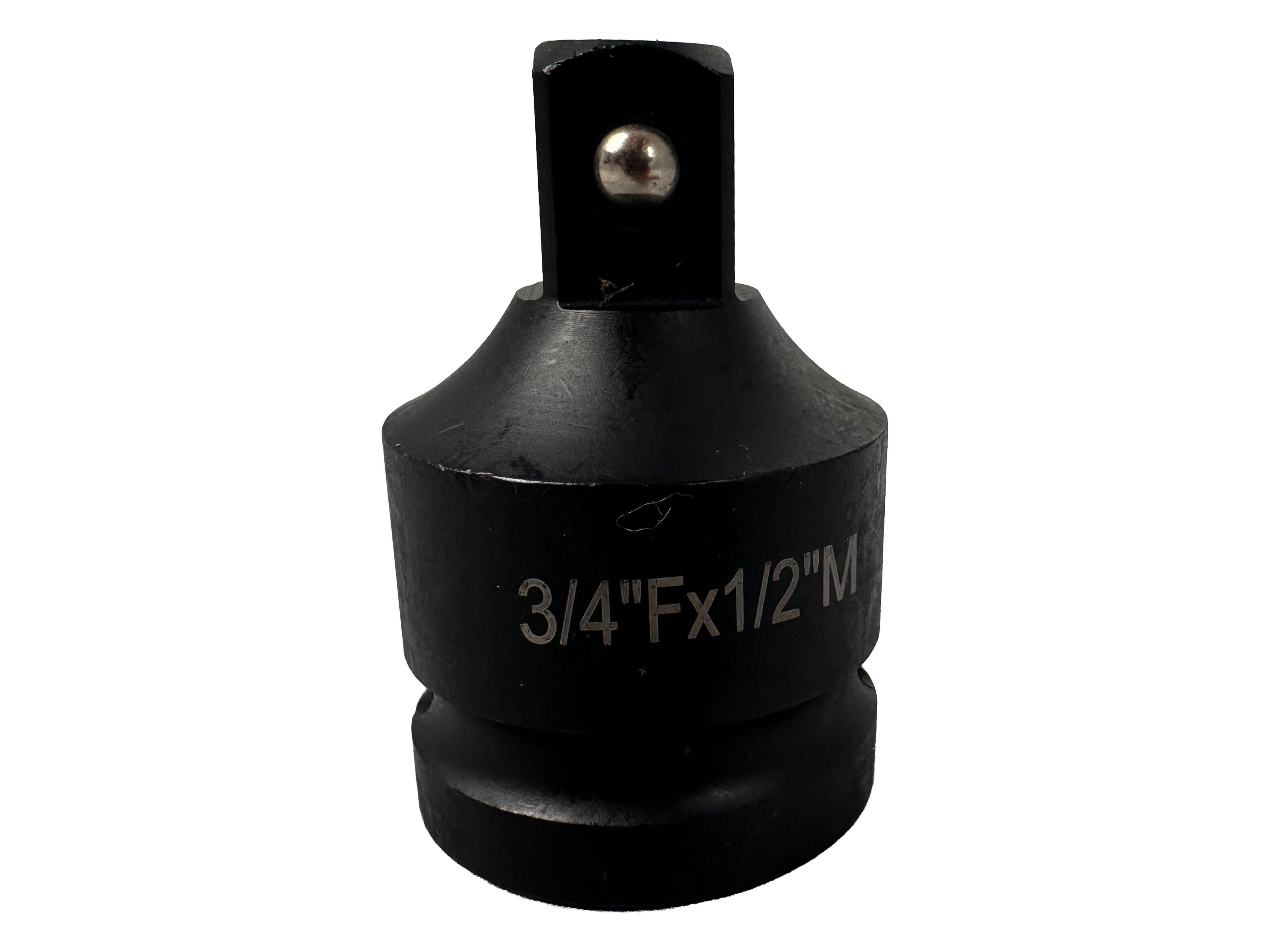 Adattatore riduttore per bussole ad impatto percussione da 3/4" femmina a 1/2" maschio acciaio cromato Gebo Tools