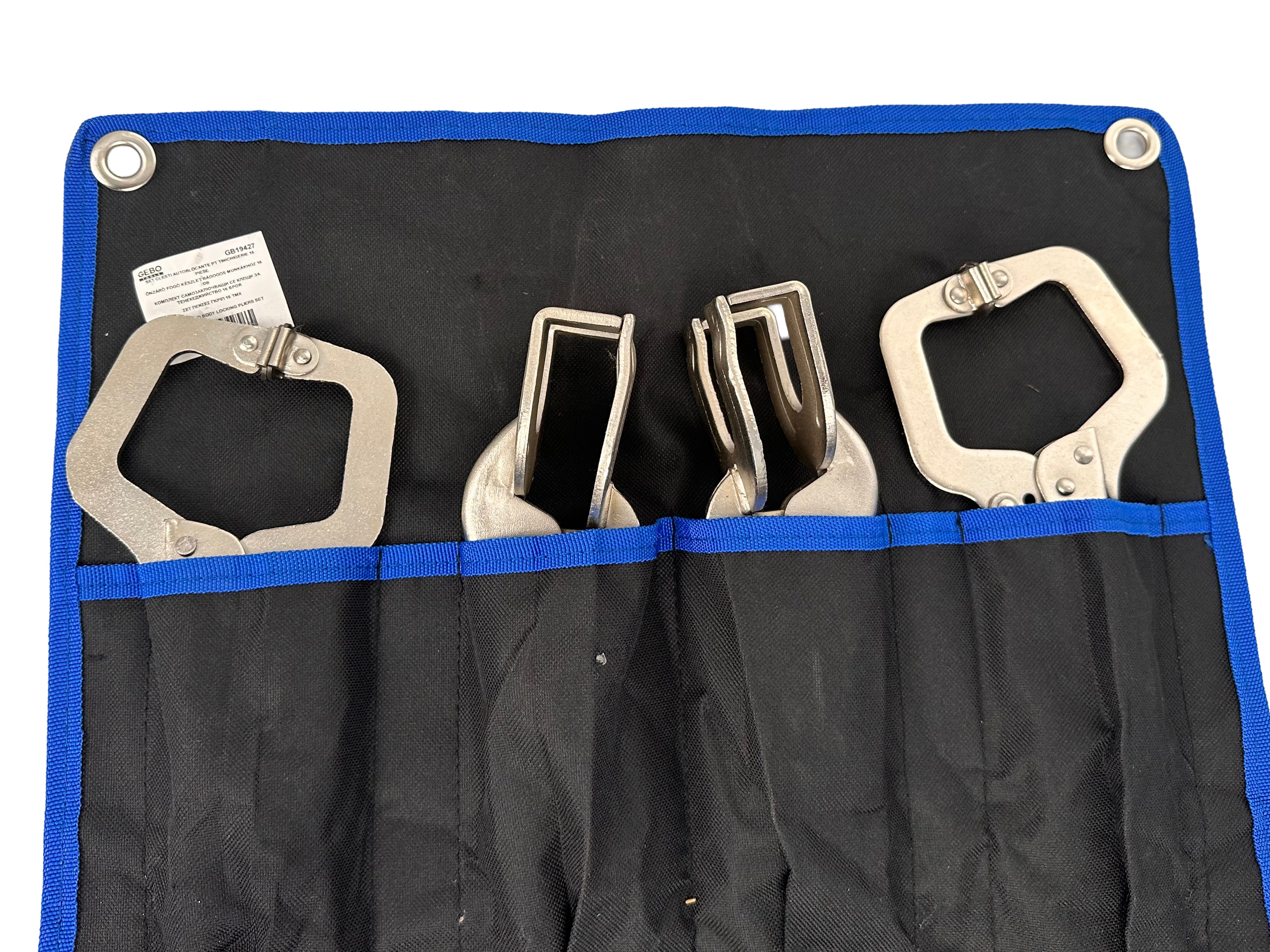 Set di pinze autobloccanti 16 p.zi, set di pinze di bloccaggio, Gebo Tools