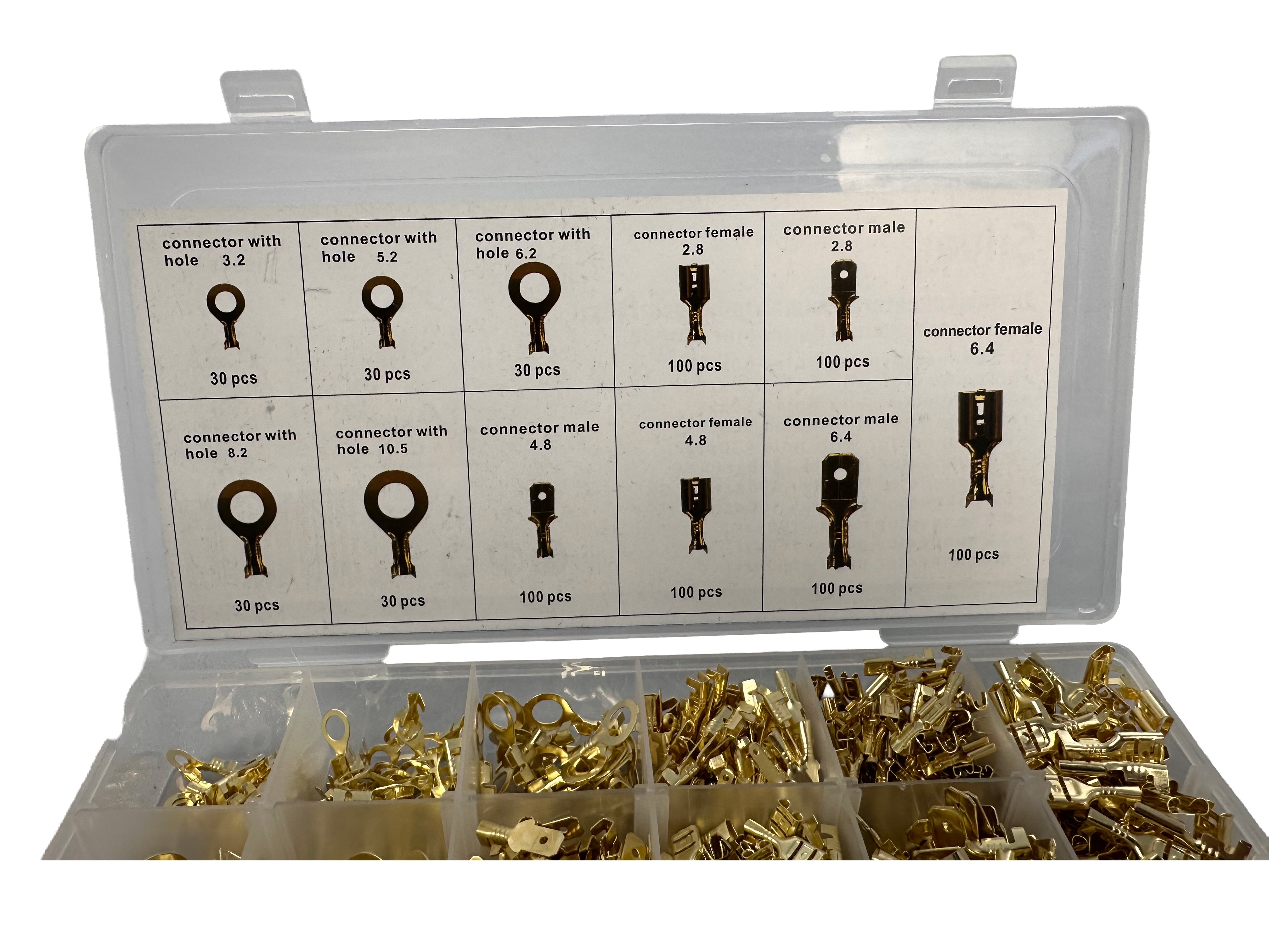 Set di connettori per cavi elettrici per automobili, connettori per cavi elettrici per automobili, terminali, 750 pezzi Gebo Tools