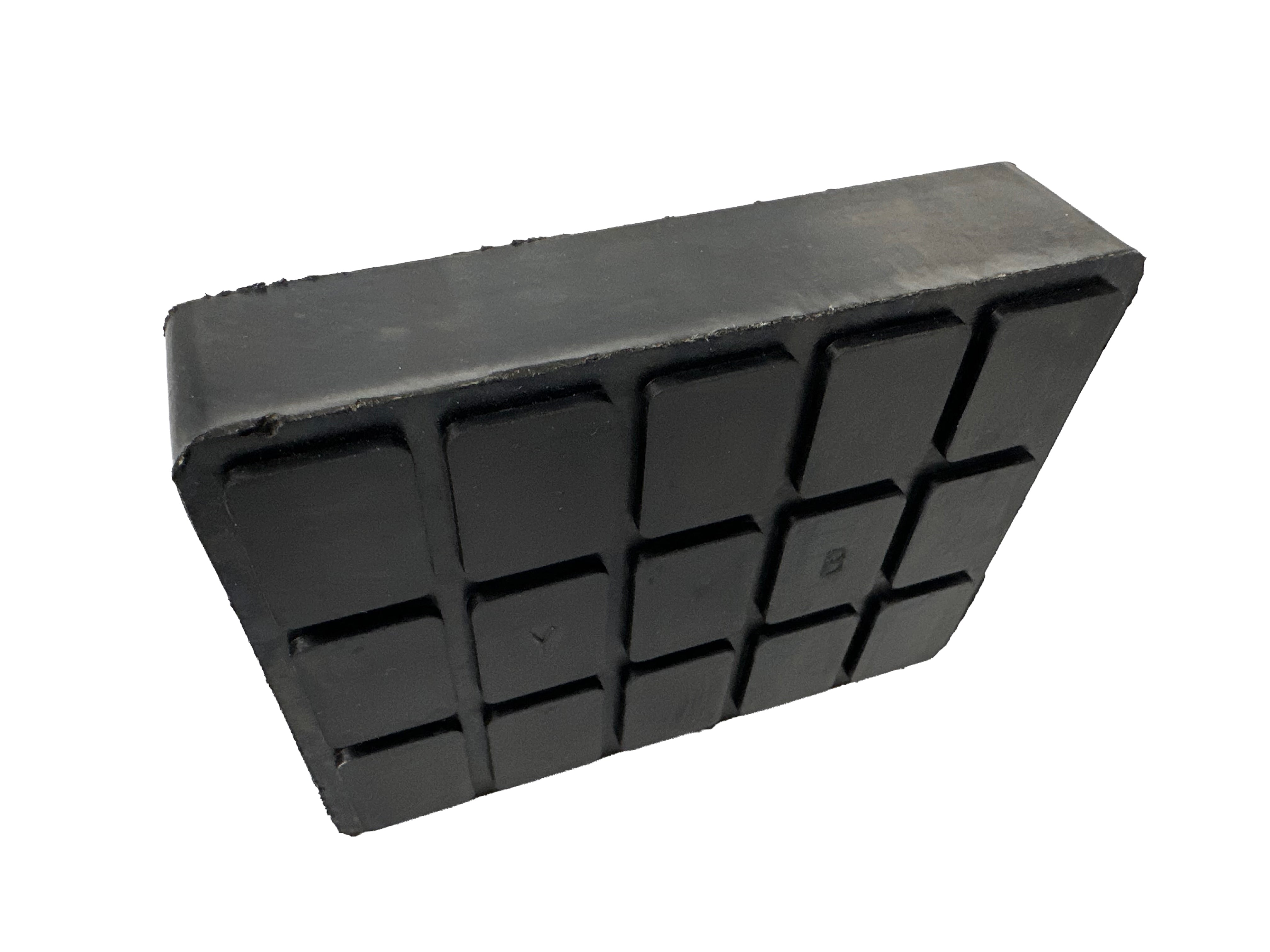 Tampone per ponte sollevatore auto, kit tamponi universali in gomma, quadrati per ponti a forbice 160x120x40 mm Gebo Tools
