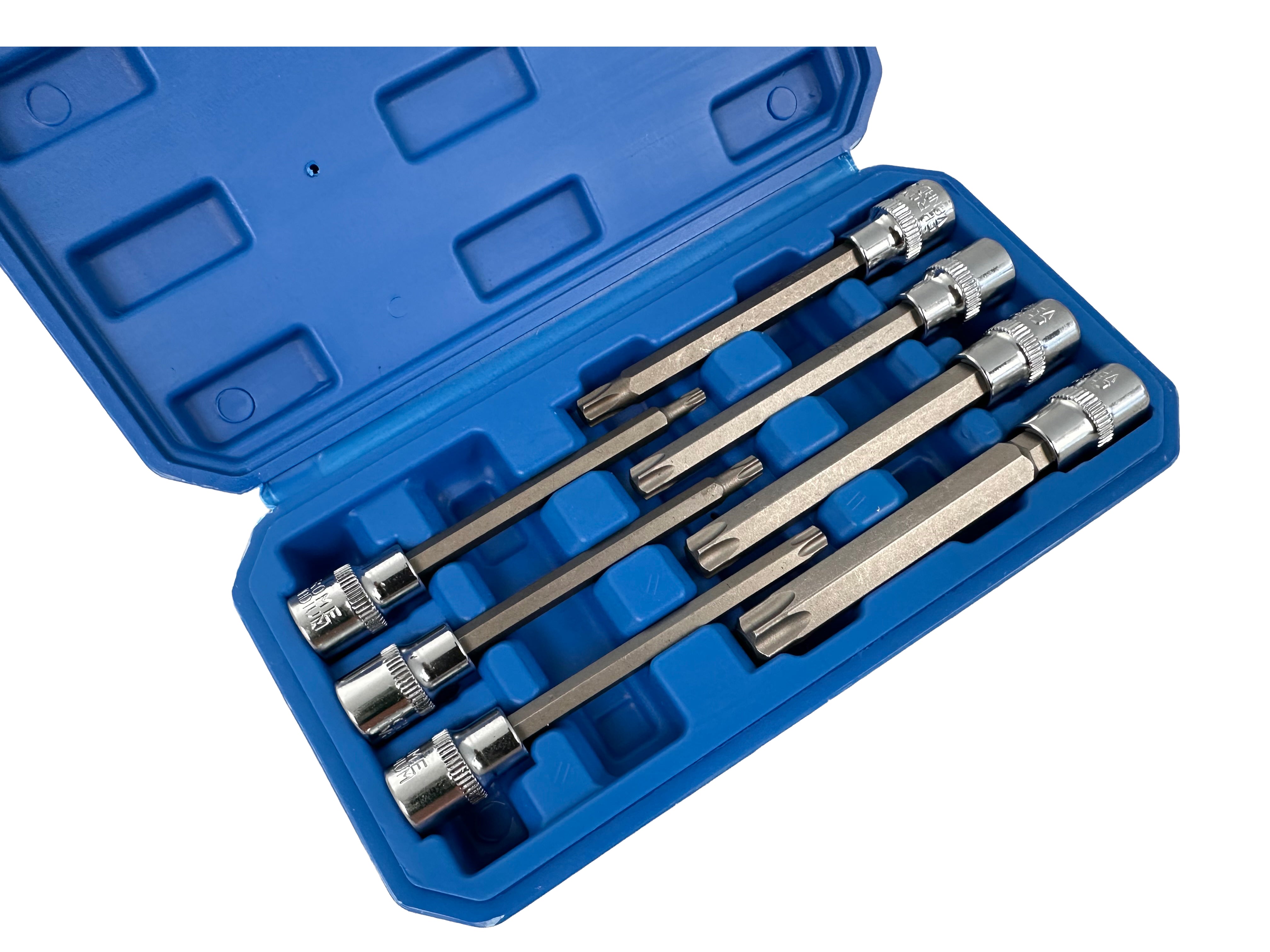 Set  inserti torx extra lunghi 3/8", kit punte lunghe torx  Gebo Tools