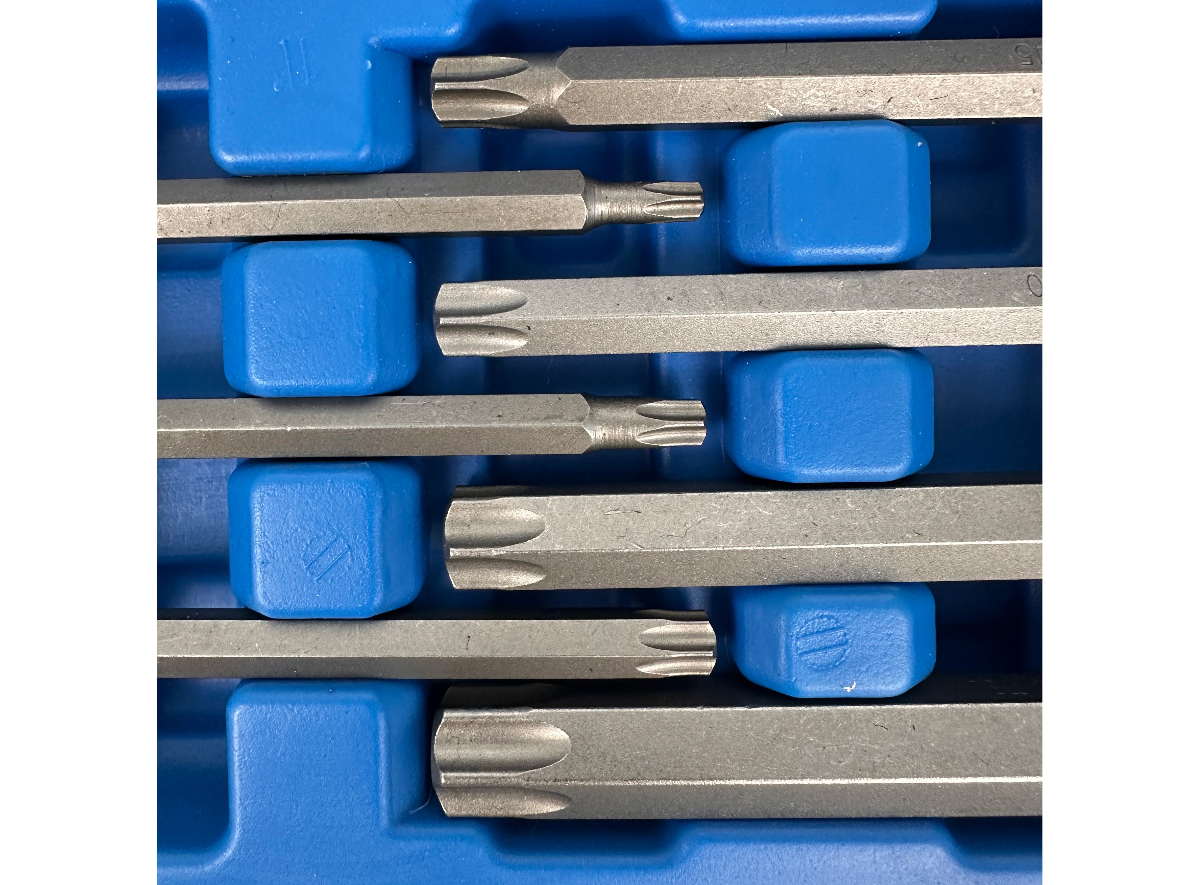 Set  inserti torx extra lunghi 3/8", kit punte lunghe torx  Gebo Tools