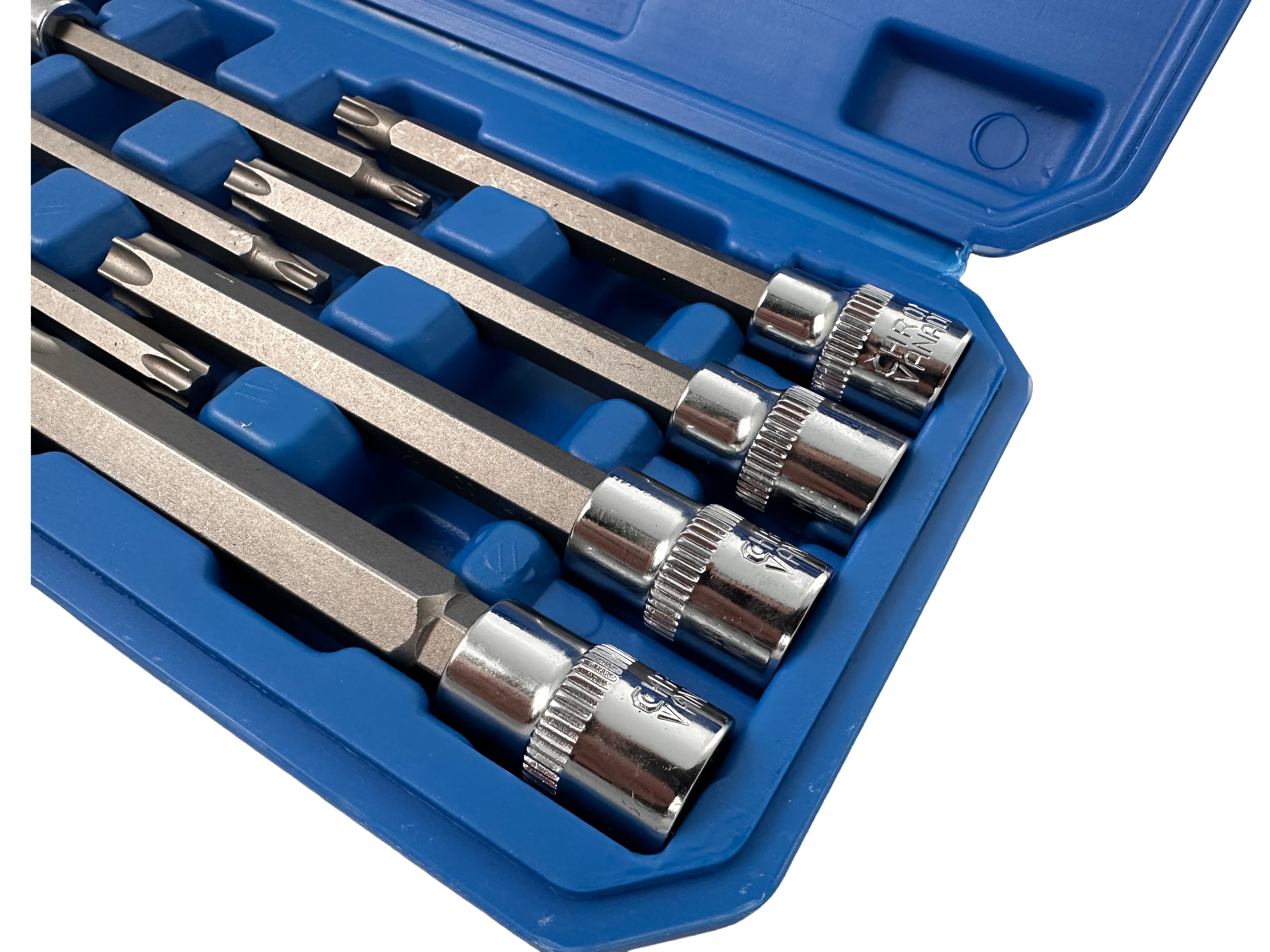 Set  inserti torx extra lunghi 3/8", kit punte lunghe torx  Gebo Tools