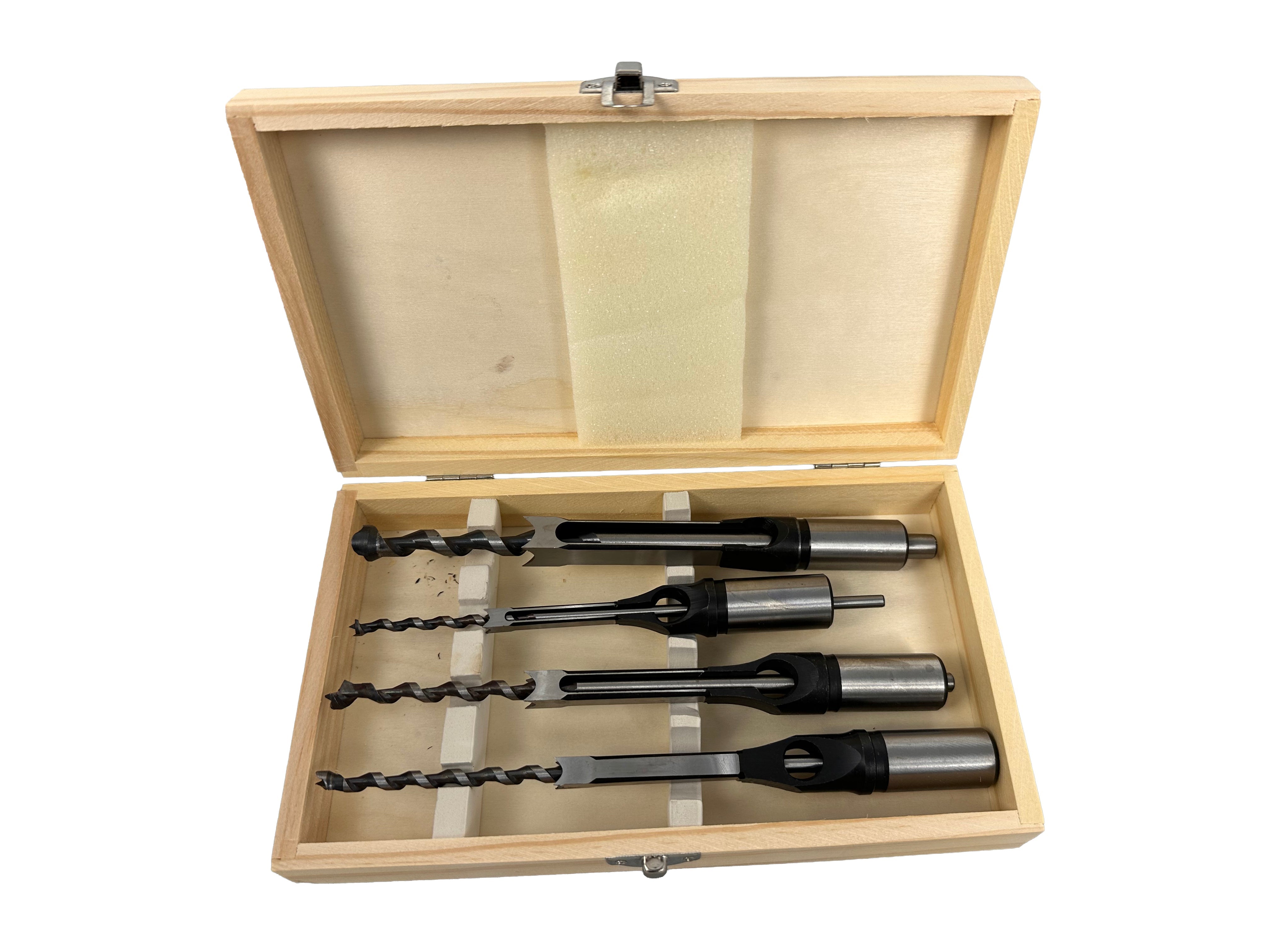 Set di 4 punte da trapano quadrate per la lavorazione del legno, set di punte per trapano per legno per falegnameria, punte per svasatura fai da te, Gebo Tools