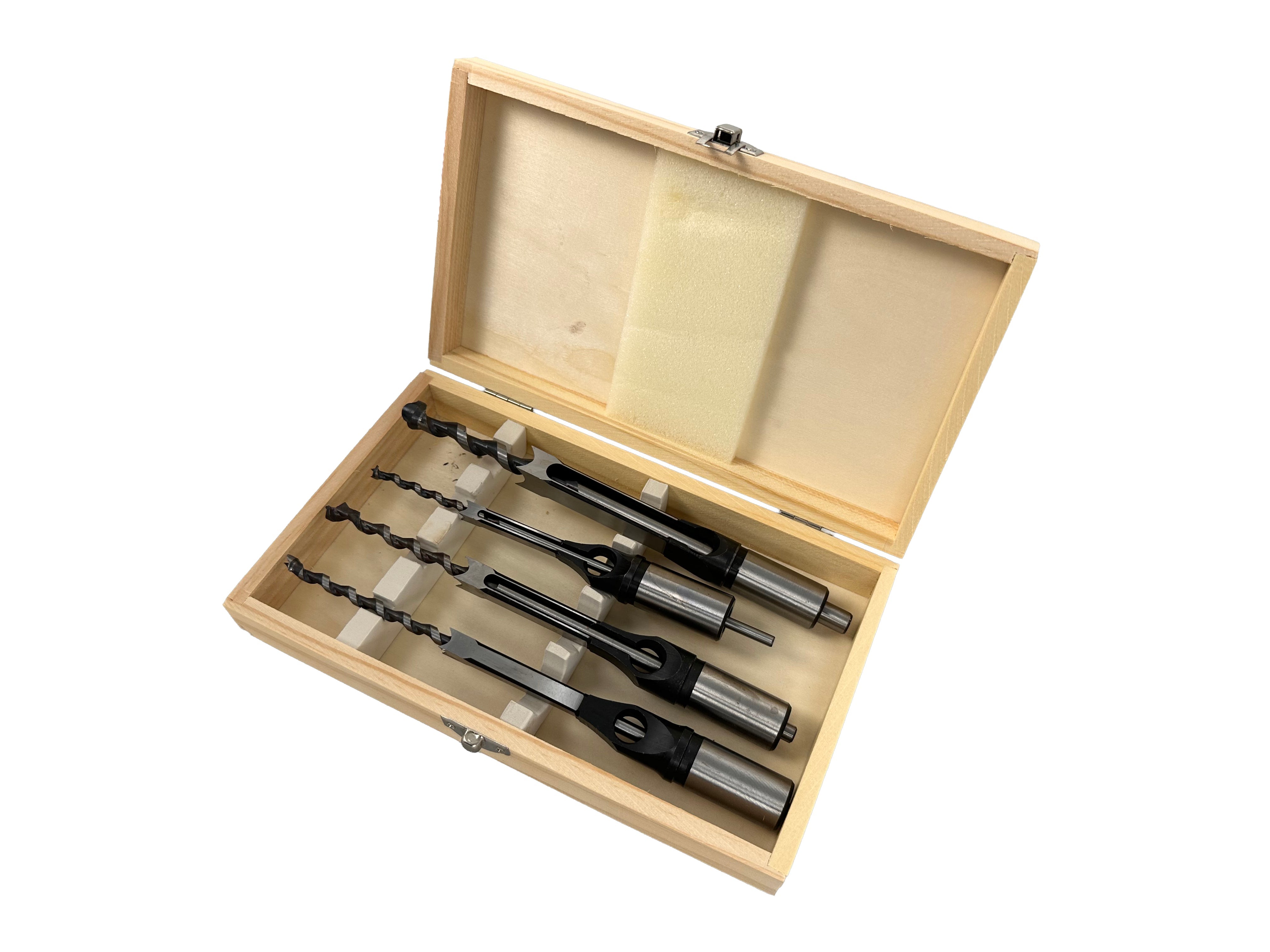 Set di 4 punte da trapano quadrate per la lavorazione del legno, set di punte per trapano per legno per falegnameria, punte per svasatura fai da te, Gebo Tools