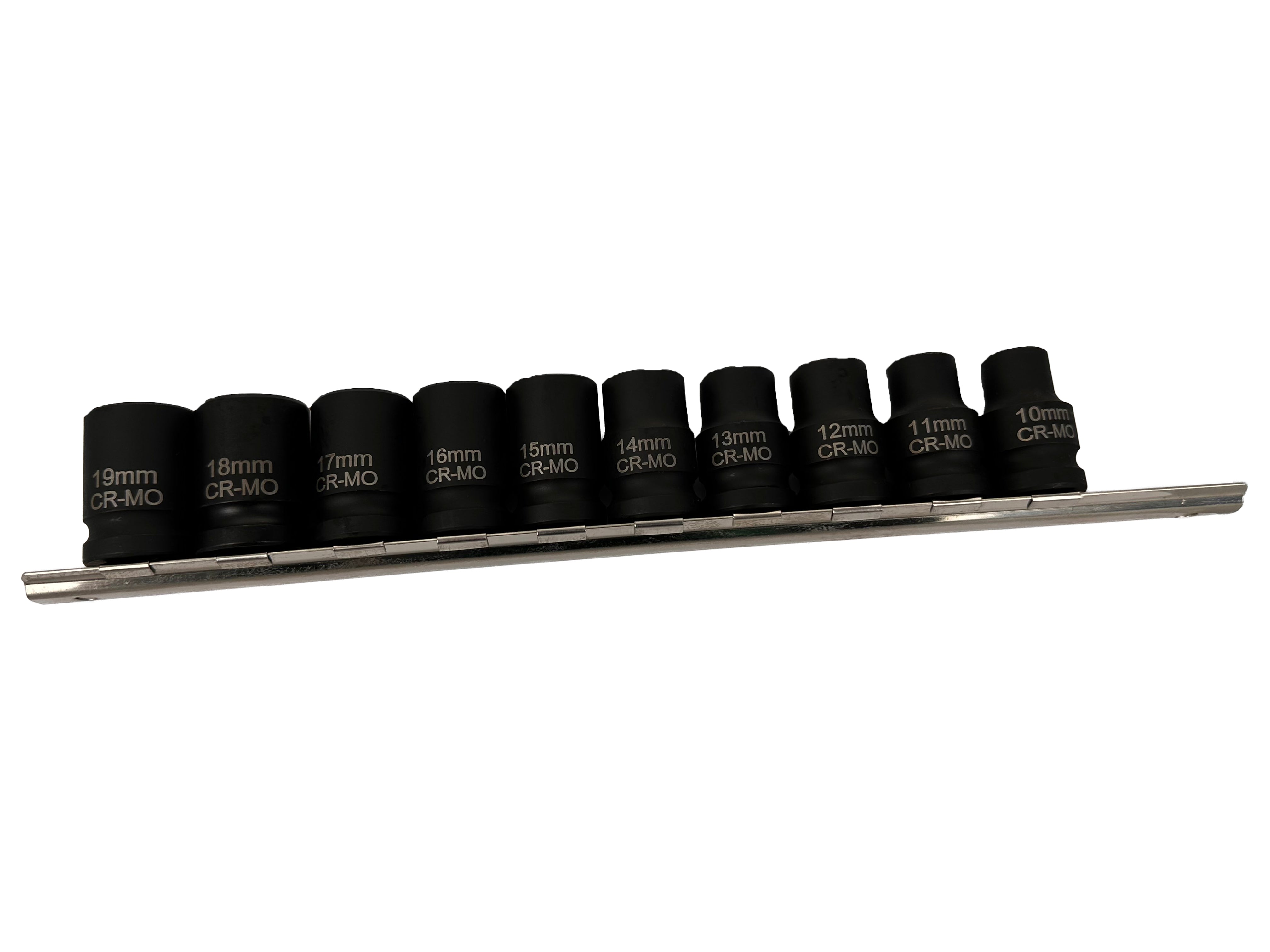 Set bussole a impatto, bussole a impulsi profondo, bussole a impatto attacco 1/2" esagonali corte, poligonali Gebo Tools