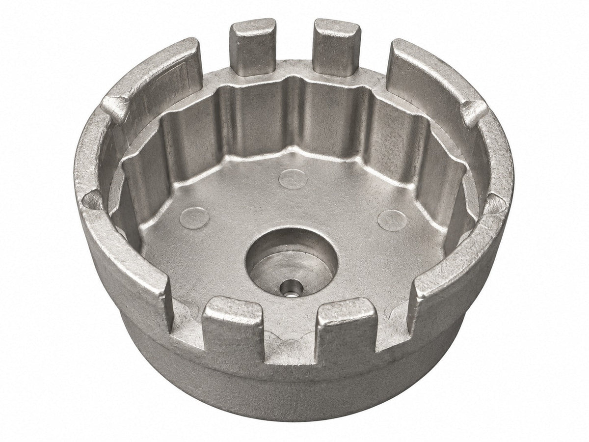Chiave a tazza per filtro dell'olio, 3/8", diametro 64.5 mm,14 lati,compatibile con Toyota Auris, Corolla, Premio, Prius per motori 1,8l e 2l