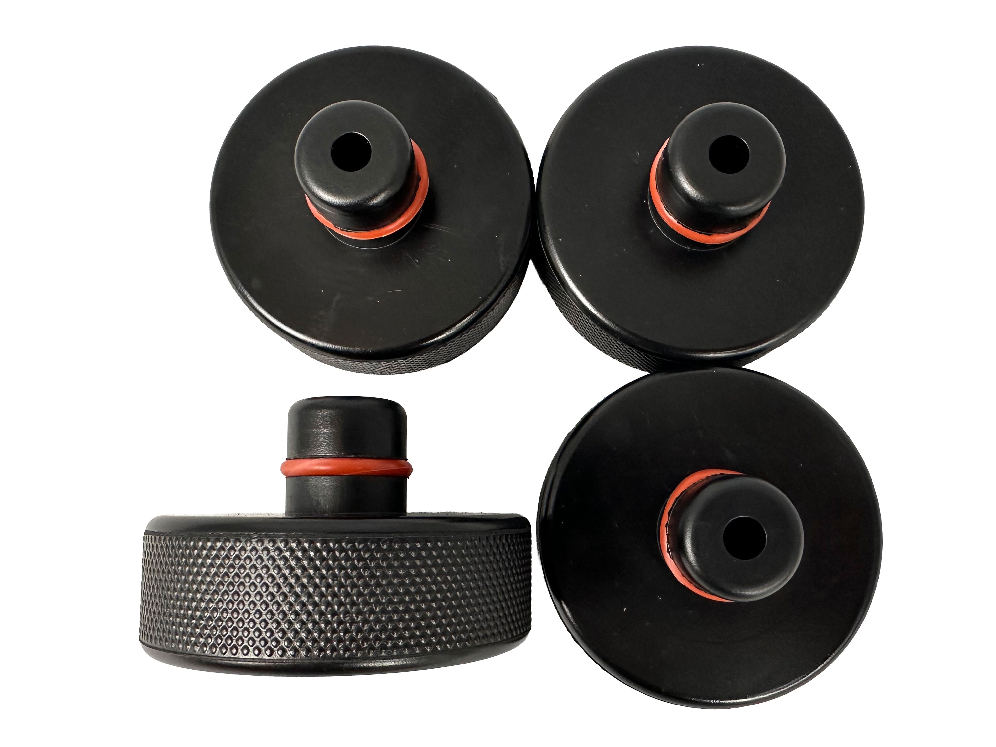 Set di tampone in gomma per cric compatibili con Tesla model 3 / S/X/Y, 4 tampone sollevamento con scatola di immagazzinaggio, accessori per veicoli Tesla, 78 mm, Gebo Tools