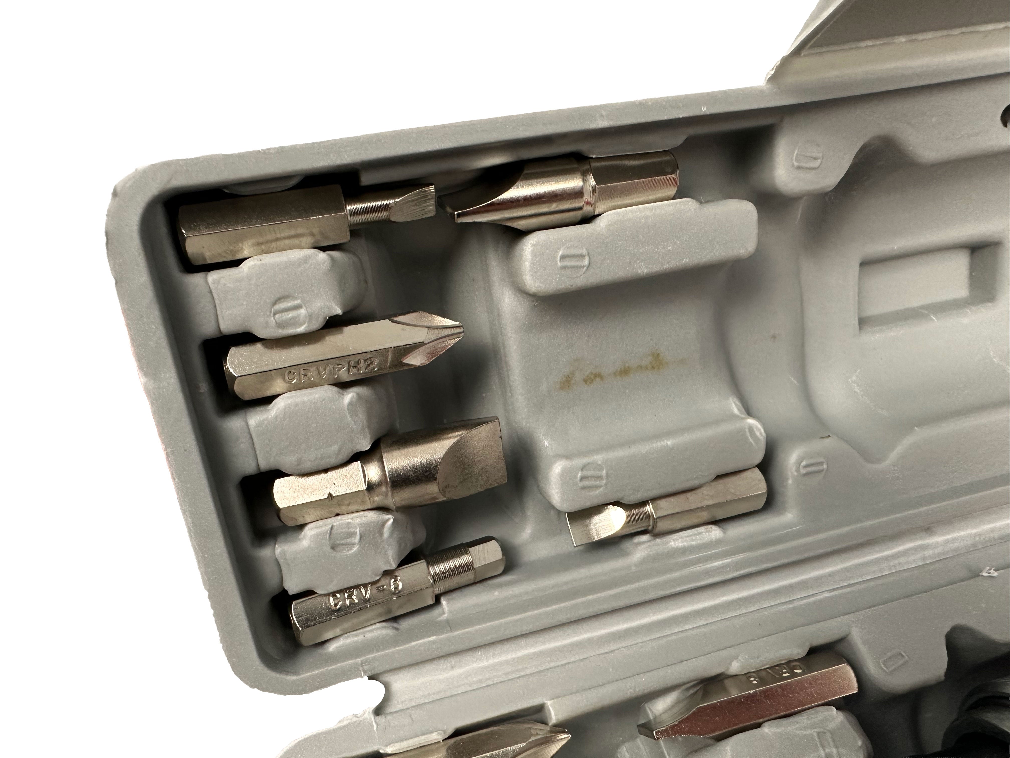 Set di cacciavite professionale a percussione-avvitatore ad impulsi con 14 inserti-punte, cacciavite ad impulsi kit giravite a percussione impugnatura a mano impugnatura per impieghi gravosi, attacco 1/2" Gebo Tools
