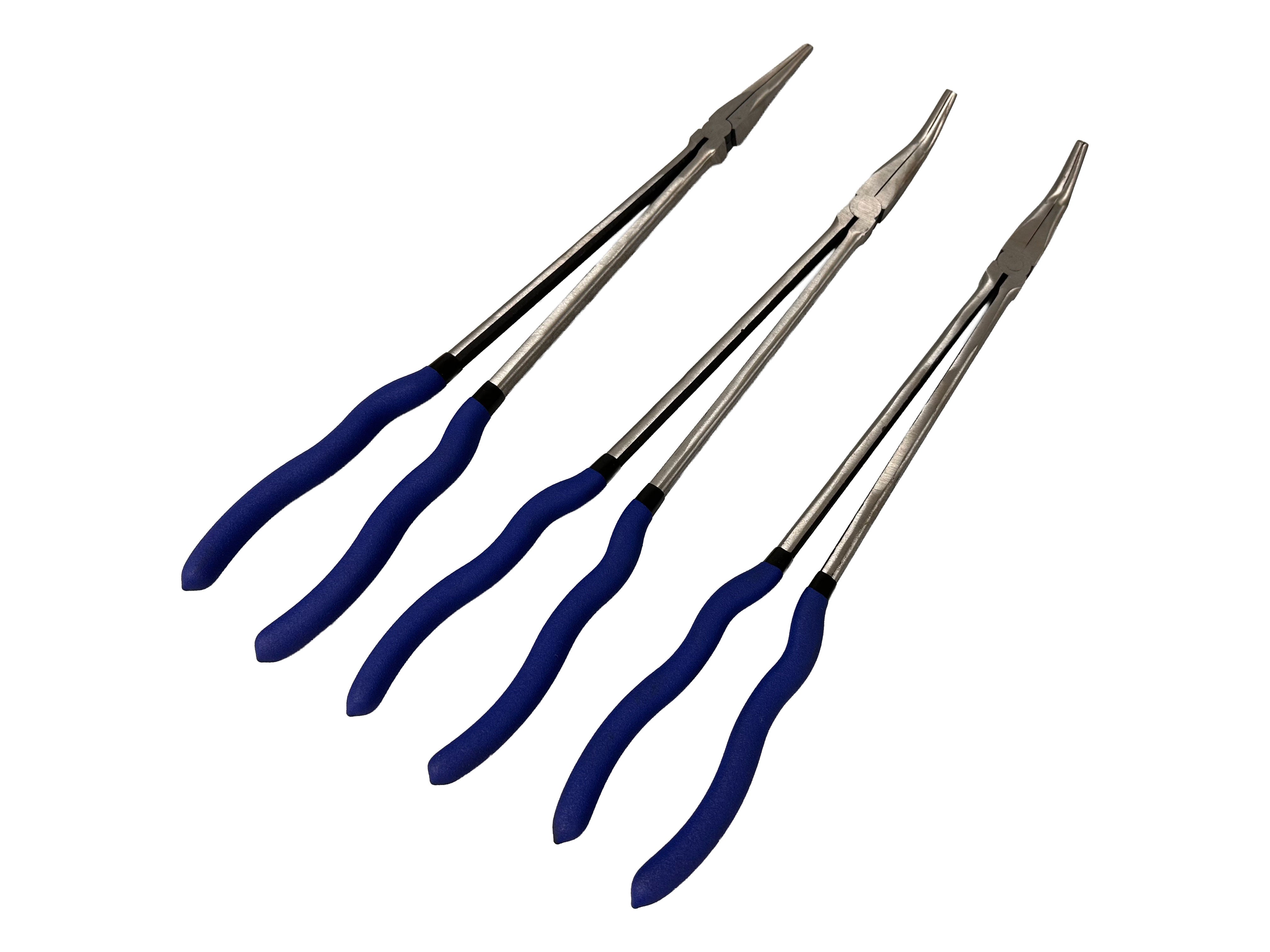 Set di pinze a becchi extra lunghi 400 mm, 3 pezzi Gebo Tools