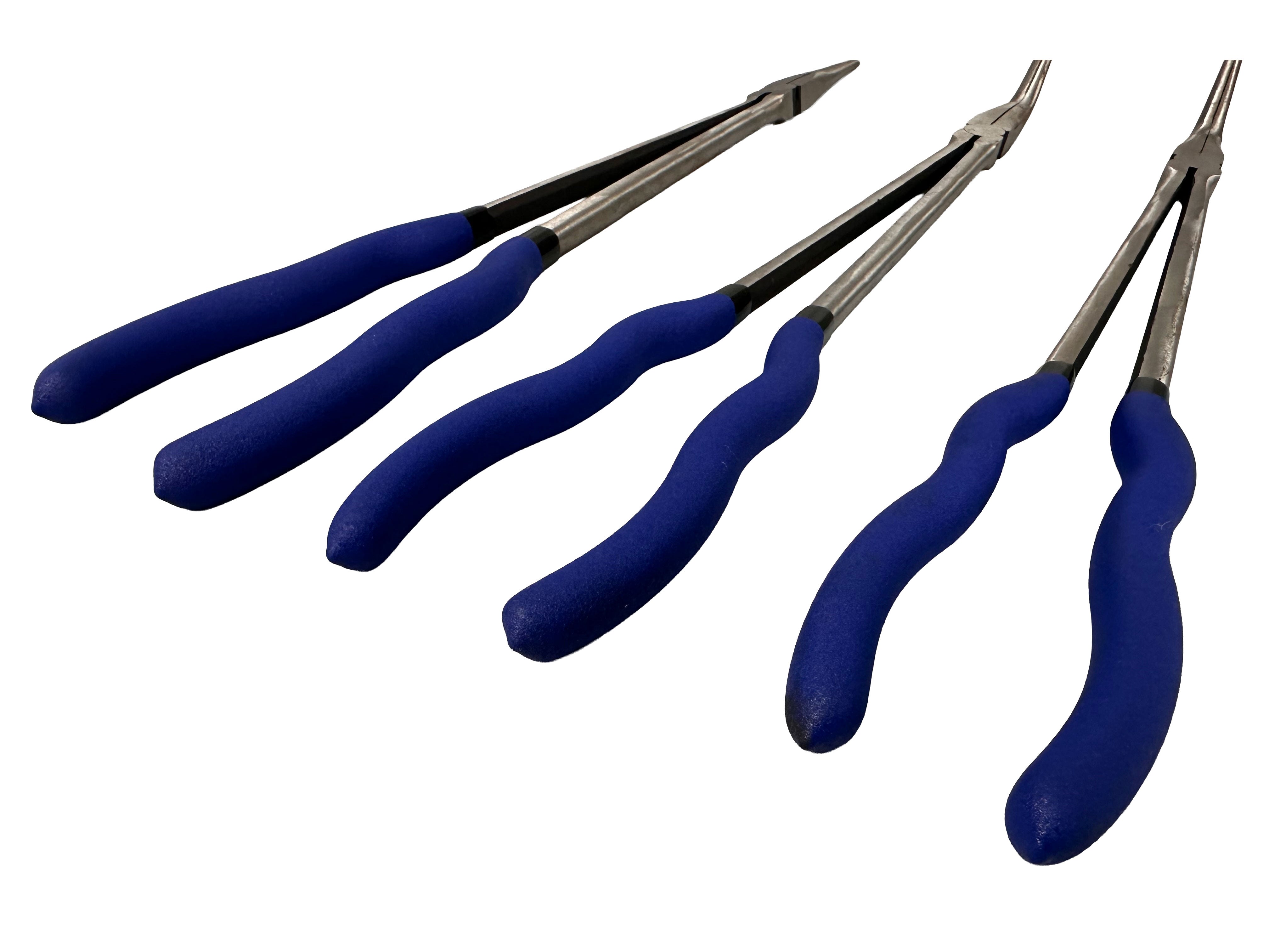 Set di pinze a becchi extra lunghi 400 mm, 3 pezzi Gebo Tools