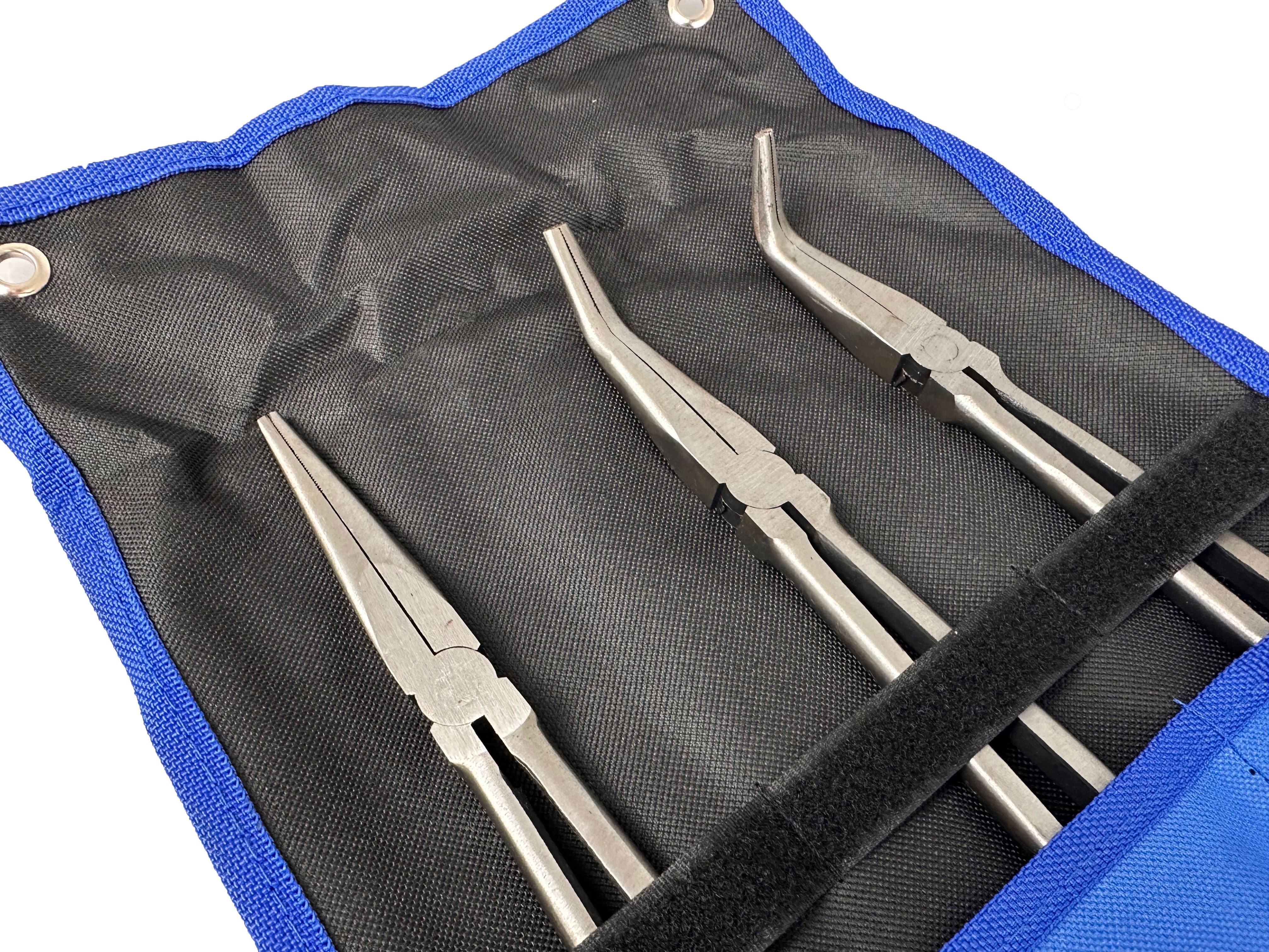 Set di pinze a becchi extra lunghi 400 mm, 3 pezzi Gebo Tools
