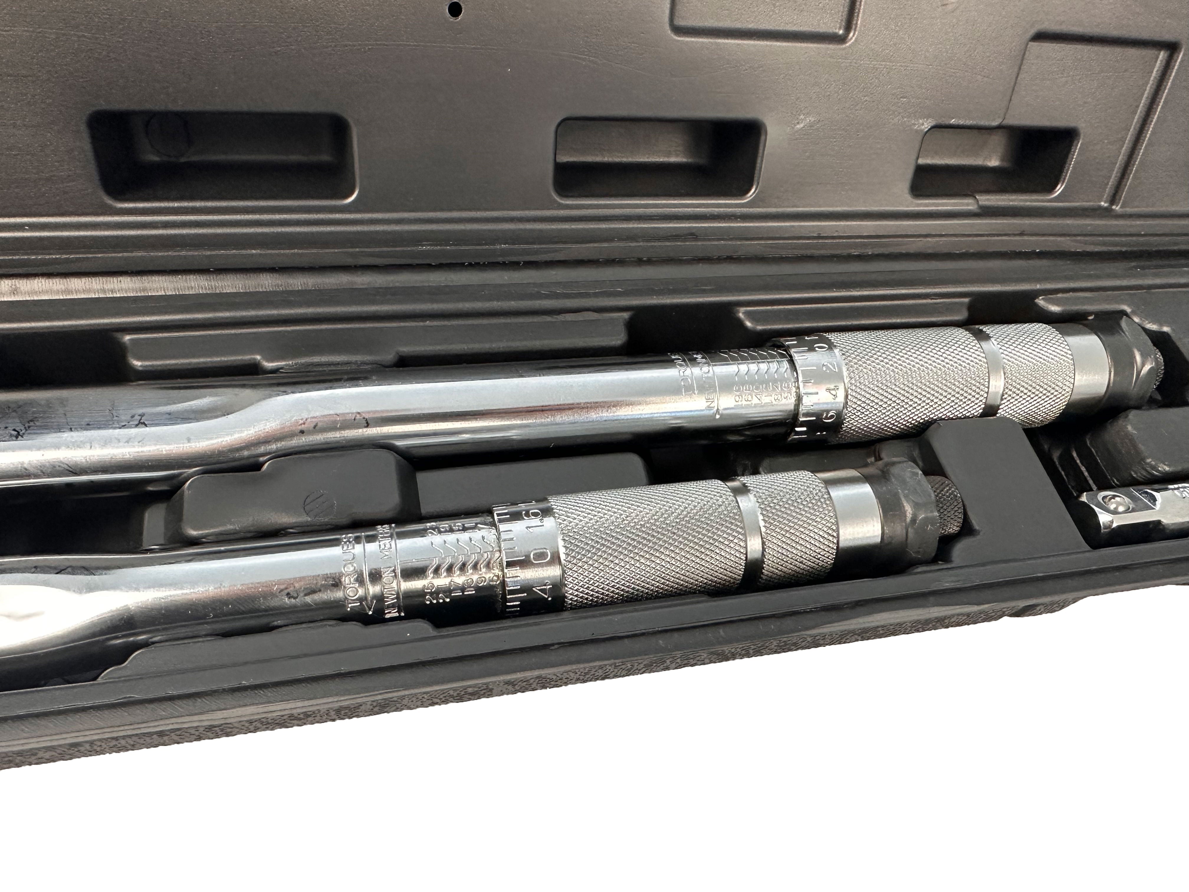 Set chiavi dinamometriche 1/2" 1/4", 2-210 NM, cricchetto chiavi momento chiave, Gebo Tools