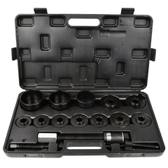 Kit pressa cuscinetti ruota anteriore, boccole, piastre manicotti e custodia, per smontaggio e montaggio, auto, set di attrezzi per cuscinetti ruota, strumento estrattore di mozzi ruota, cuscinetti sferici