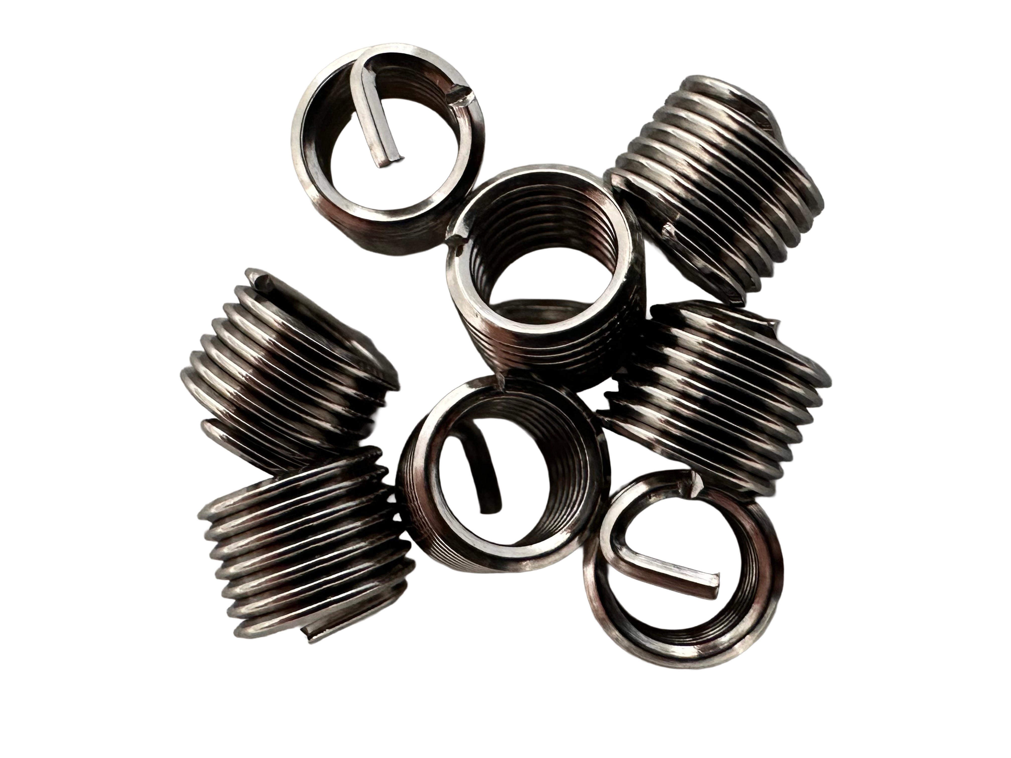 Inserto elicoidale per riparare filetti M5×0.8 ,set di manicotti in filo avvolto 10 pezzi Gebo Tools