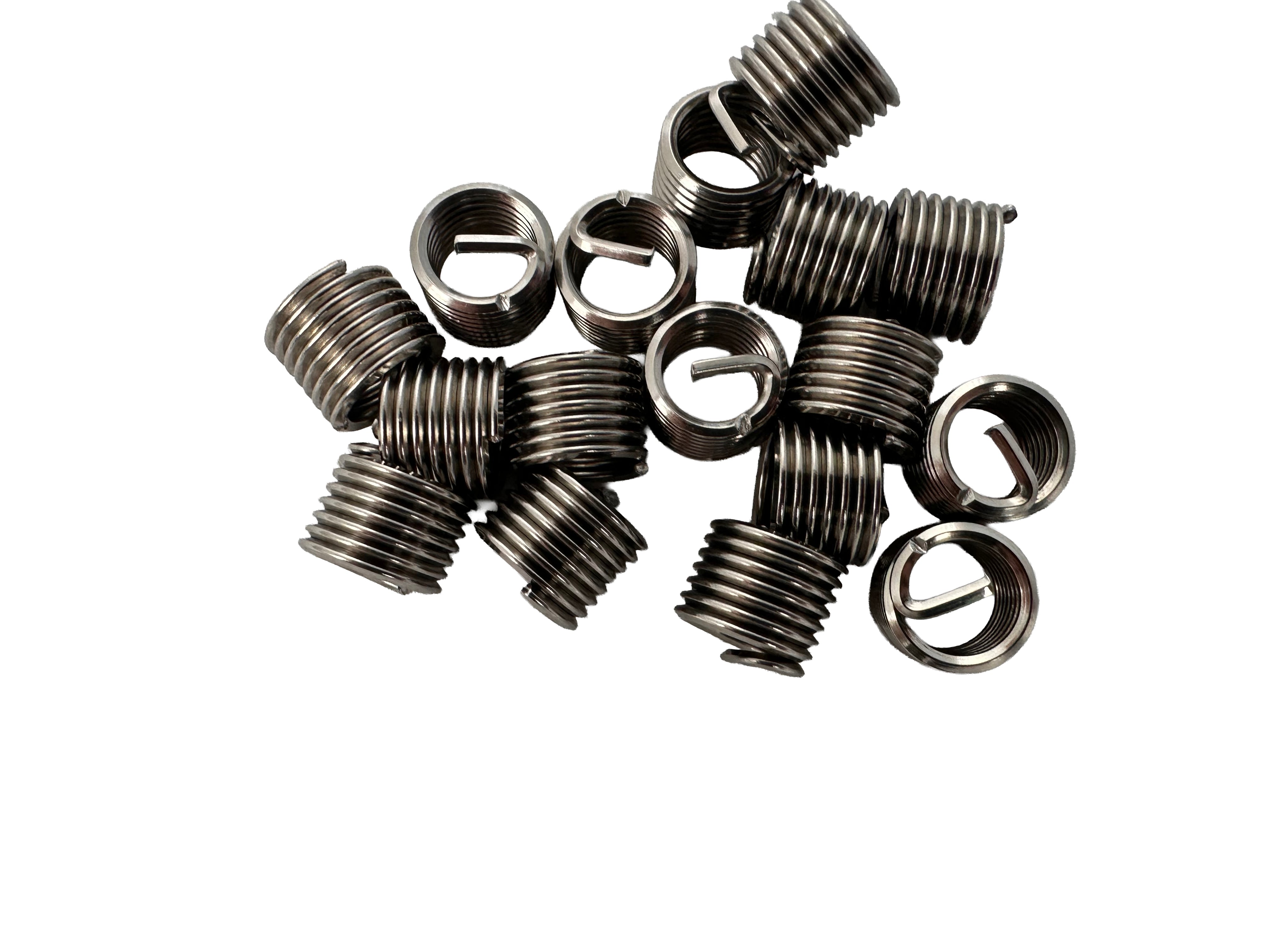 Inserto elicoidale per riparare filetti M8×1.25 ,set di manicotti in filo avvolto 10 pezzi Gebo Tools