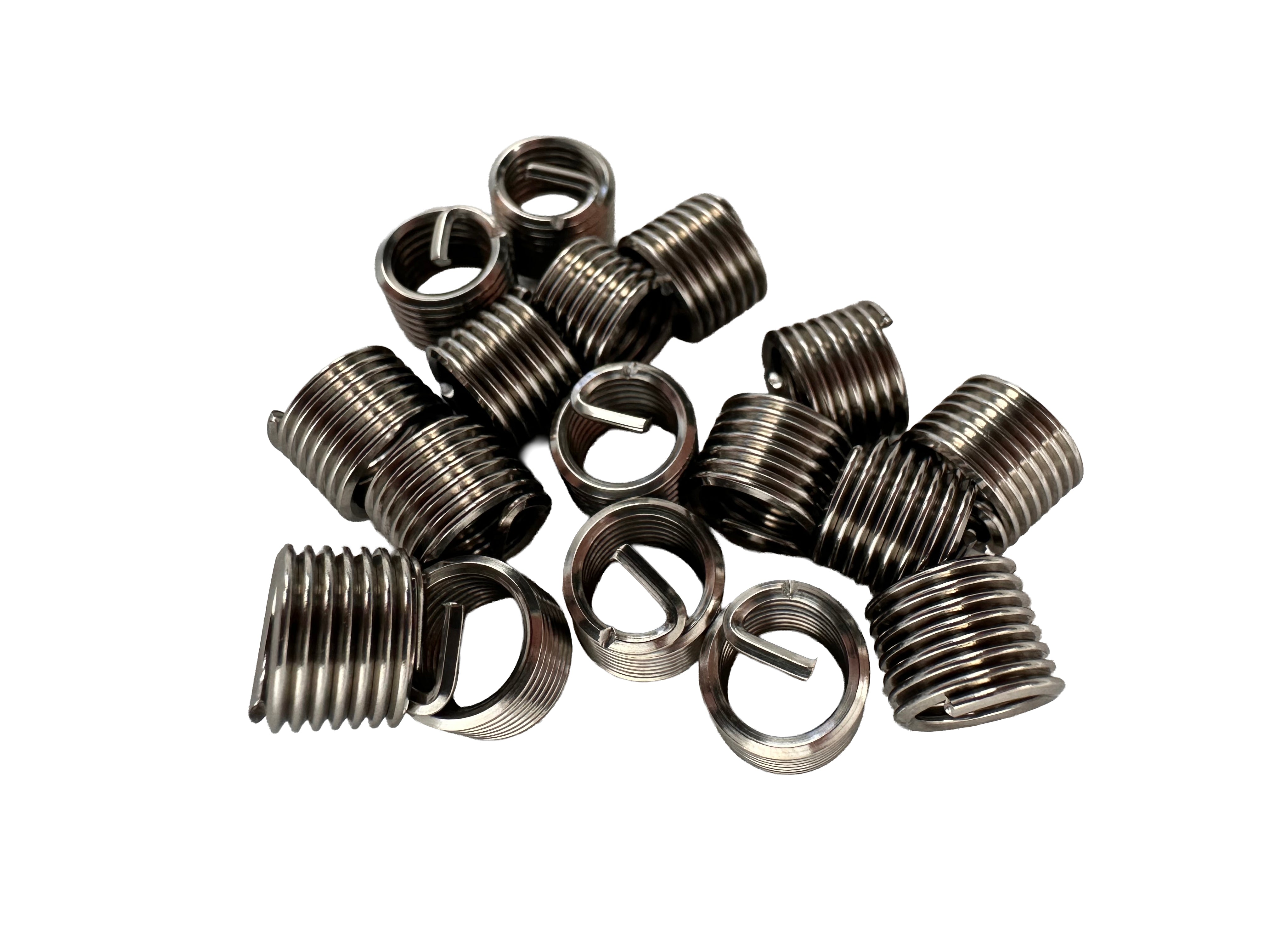 Inserto elicoidale per riparare filetti M8×1.25 ,set di manicotti in filo avvolto 10 pezzi Gebo Tools