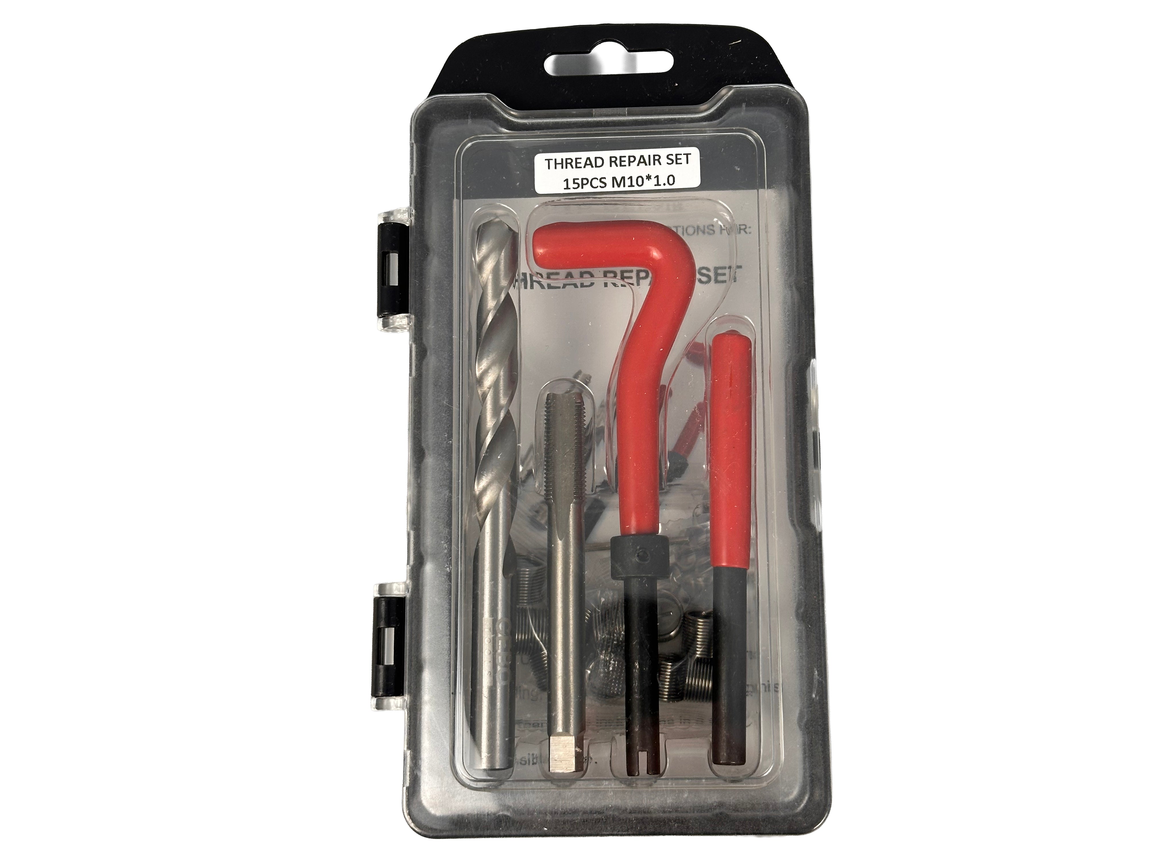Kit di riparazione per filetti M10 x 1,0 14 pezzi Gebo Tools