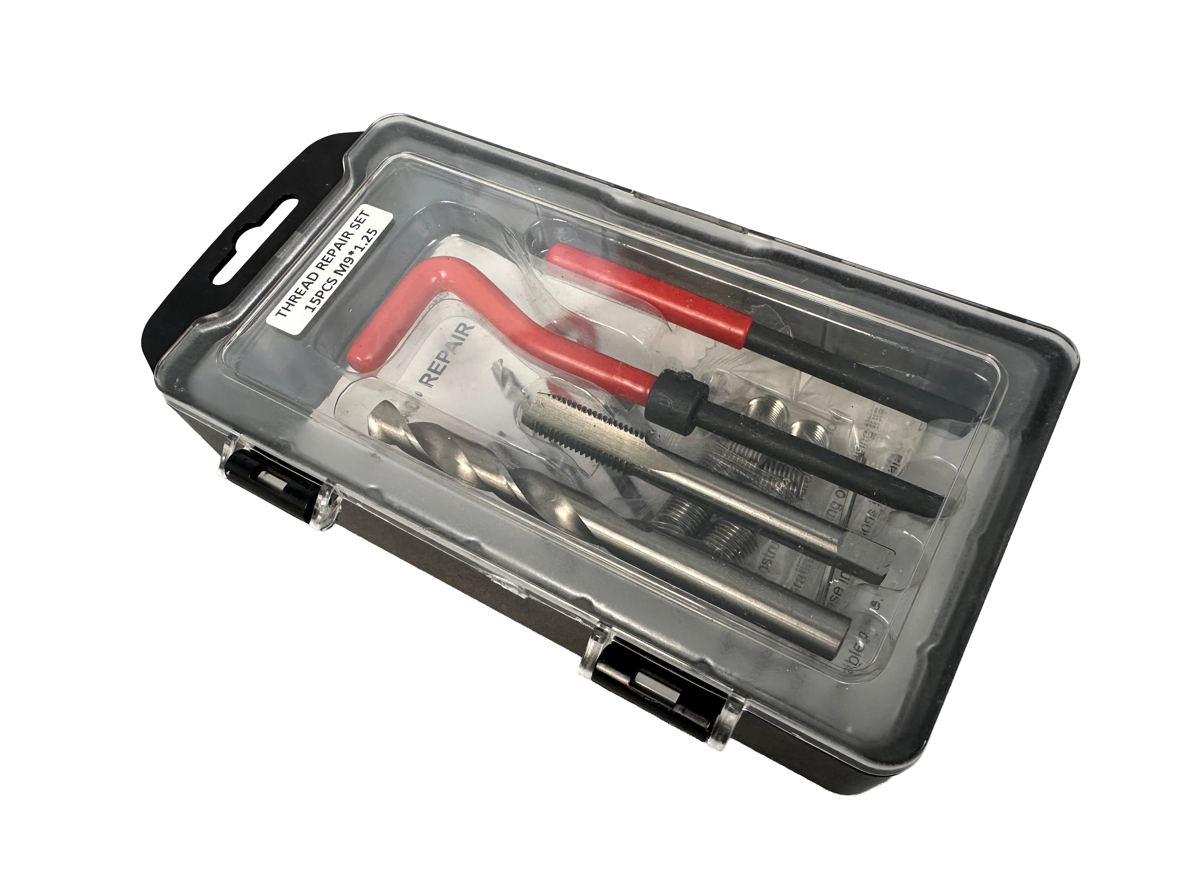 Kit di riparazione per filetti M9 x 1,25 Gebo Tools