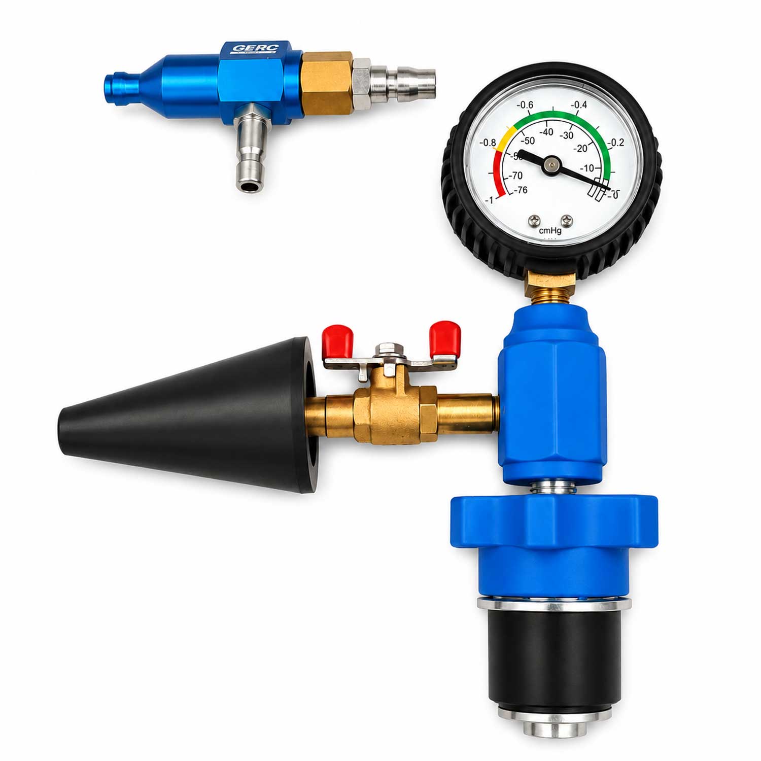 Set strumenti di riempimento e spurgo per impianto raffreddamento auto, kit utensili professionali per sistema di raffreddamento del radiatore, ricarica del liquido refrigerante  Gebo Tools