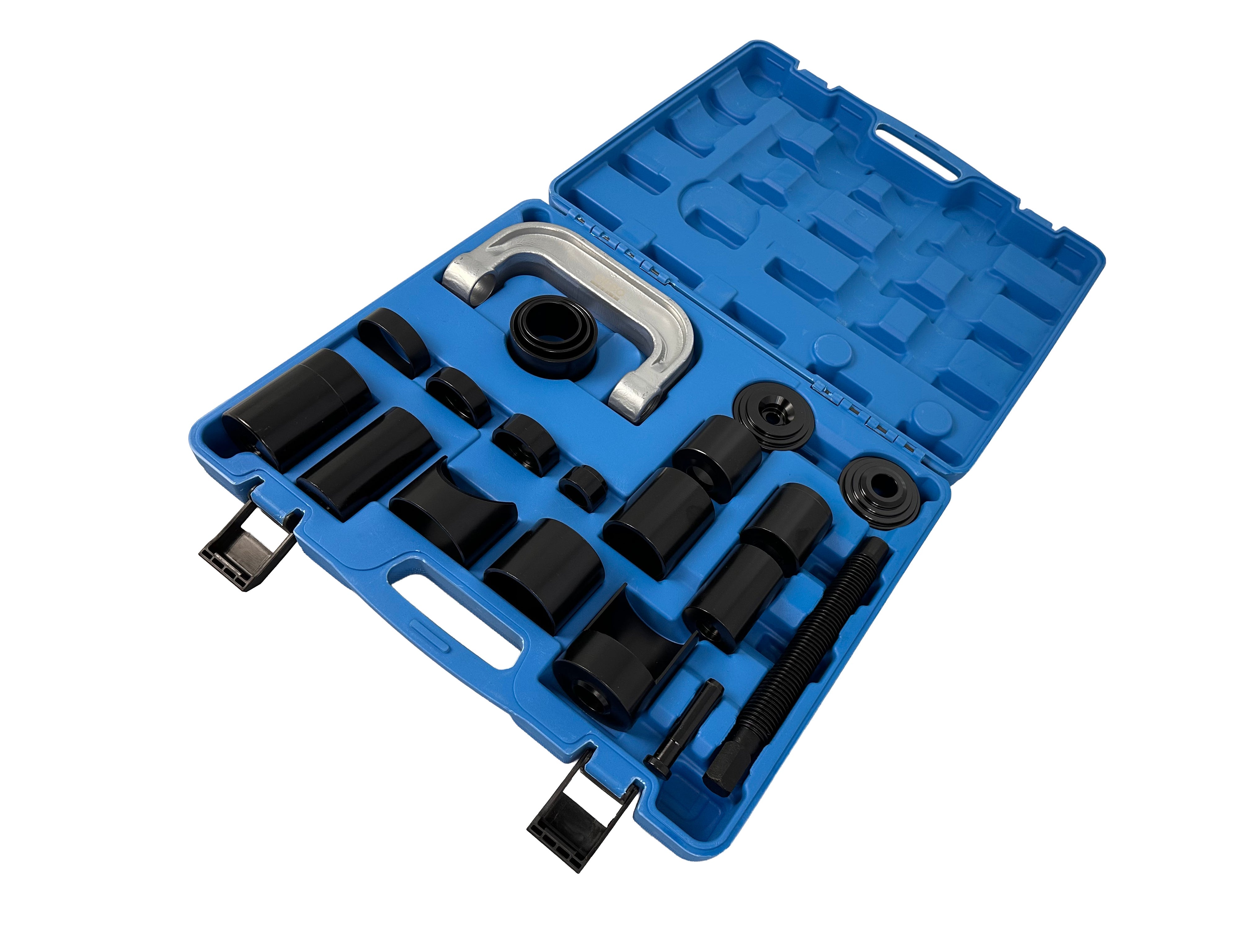 Kit pressa per l'estrazione di boccole, perni e testine di sterzo 21 pezzi Gebo Tools