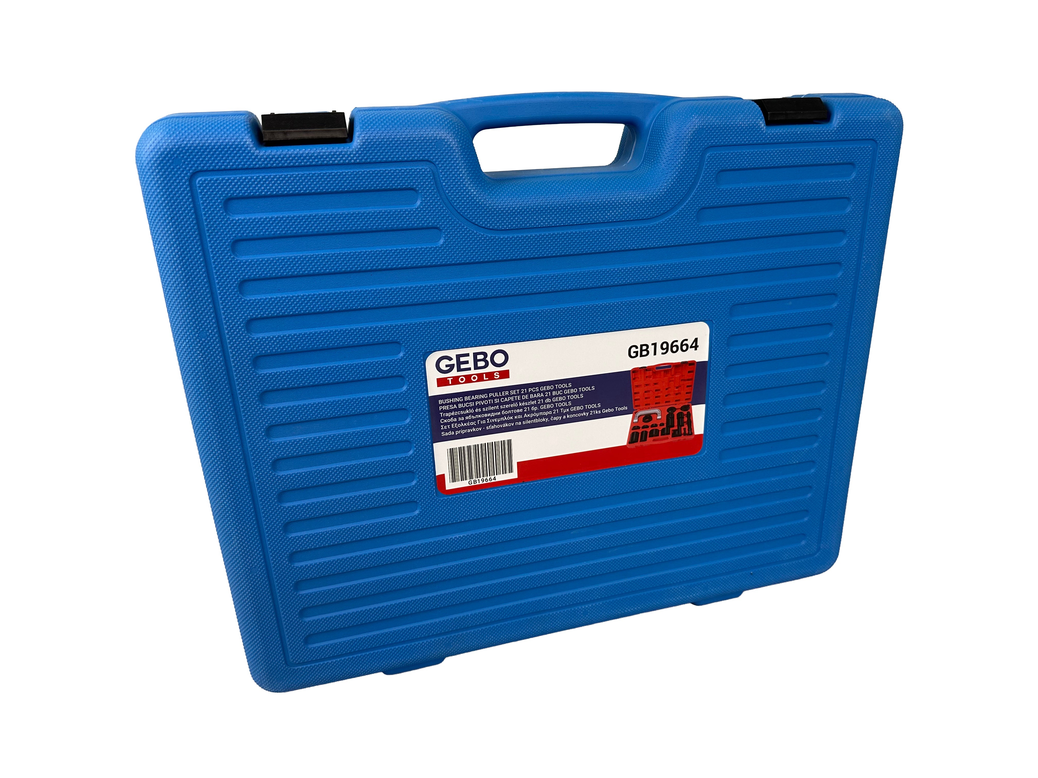 Kit pressa per l'estrazione di boccole, perni e testine di sterzo 21 pezzi Gebo Tools