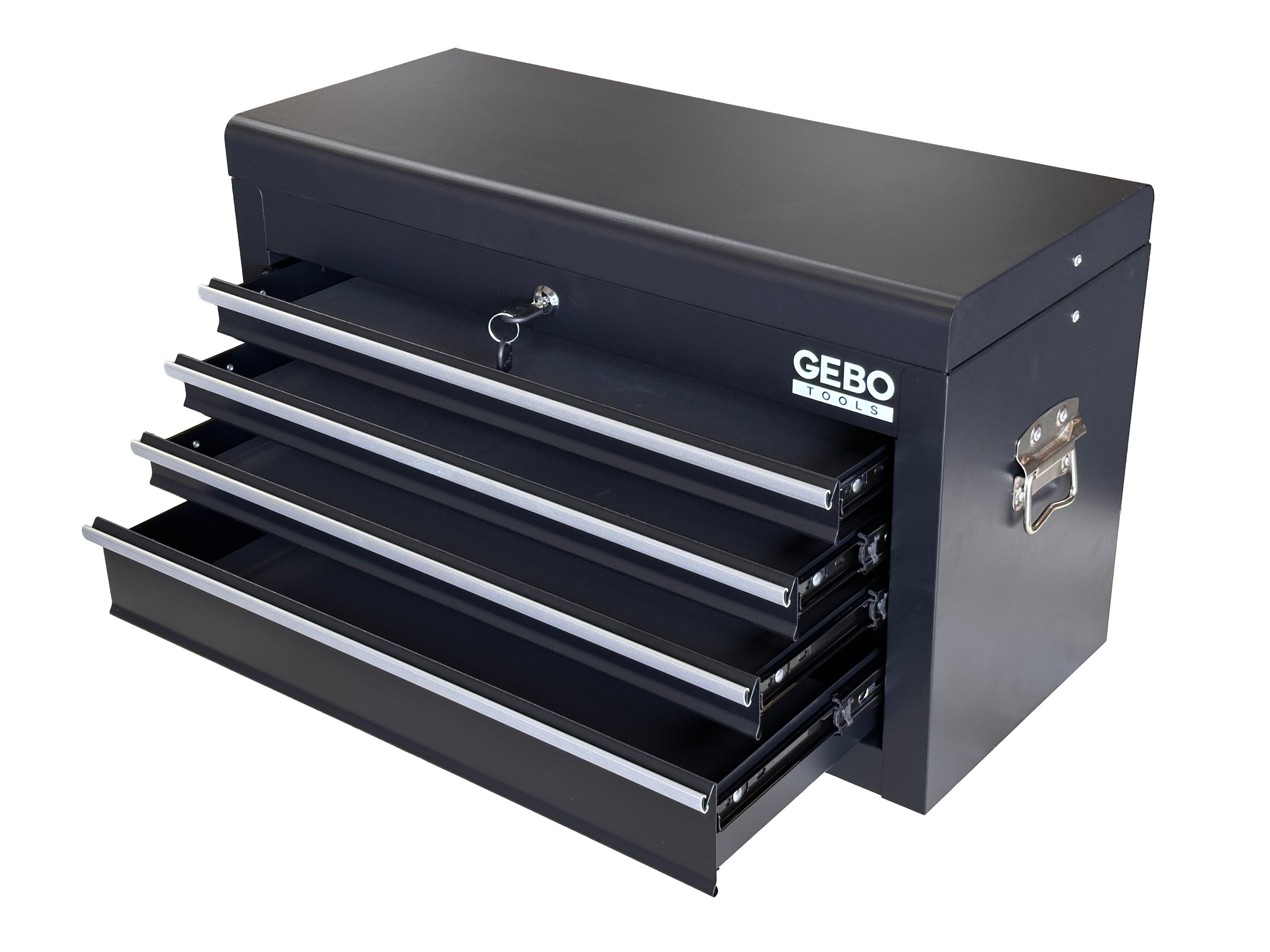 Armadio metallico senza attrezzi a 2 pezzi,con 6 cassetti a ripiano rimovibile ,carrello portautensili , cassetta porta attrezzi mobile Gebo Tools
