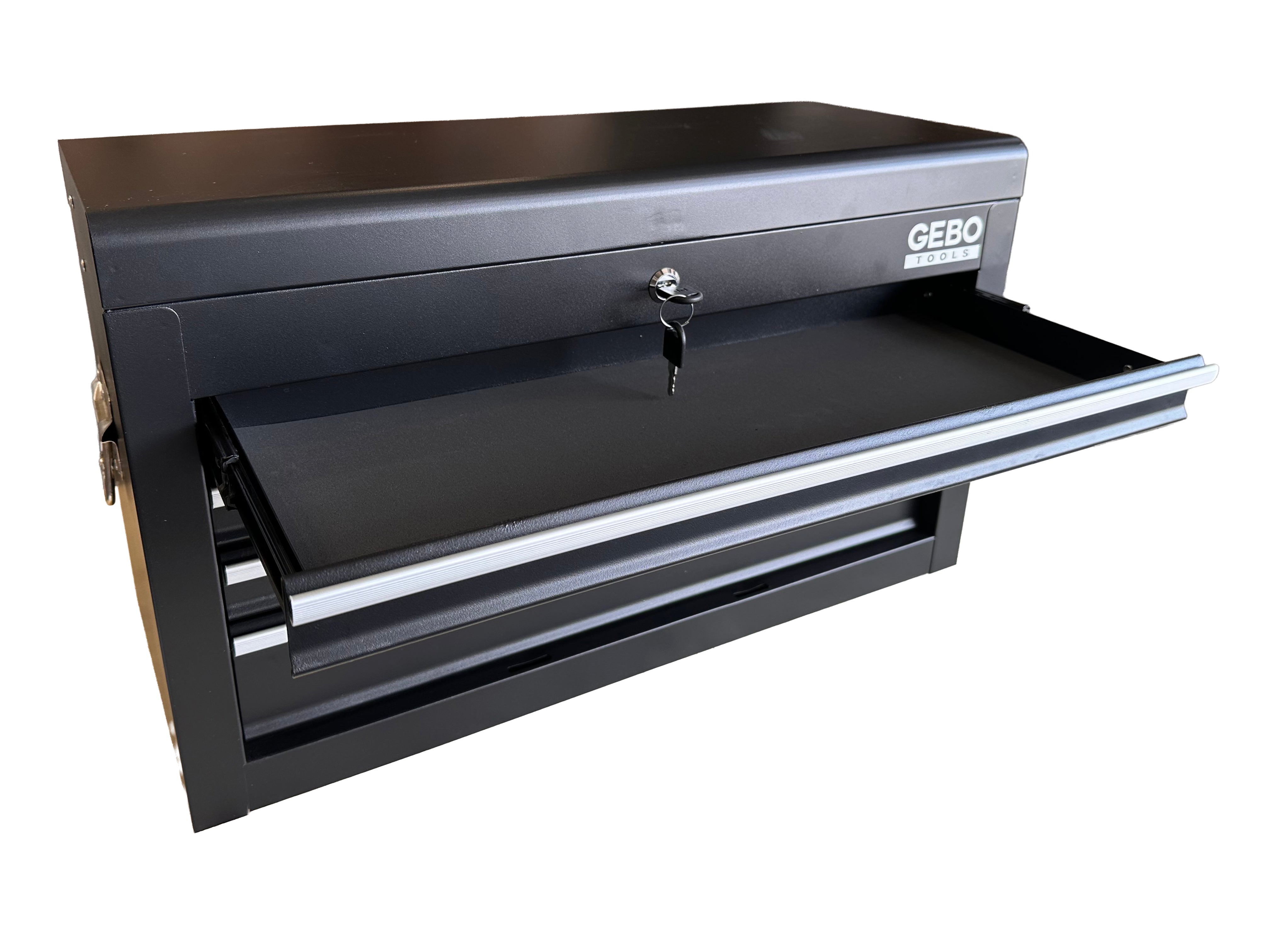 Armadio metallico senza attrezzi a 2 pezzi,con 6 cassetti a ripiano rimovibile ,carrello portautensili , cassetta porta attrezzi mobile Gebo Tools