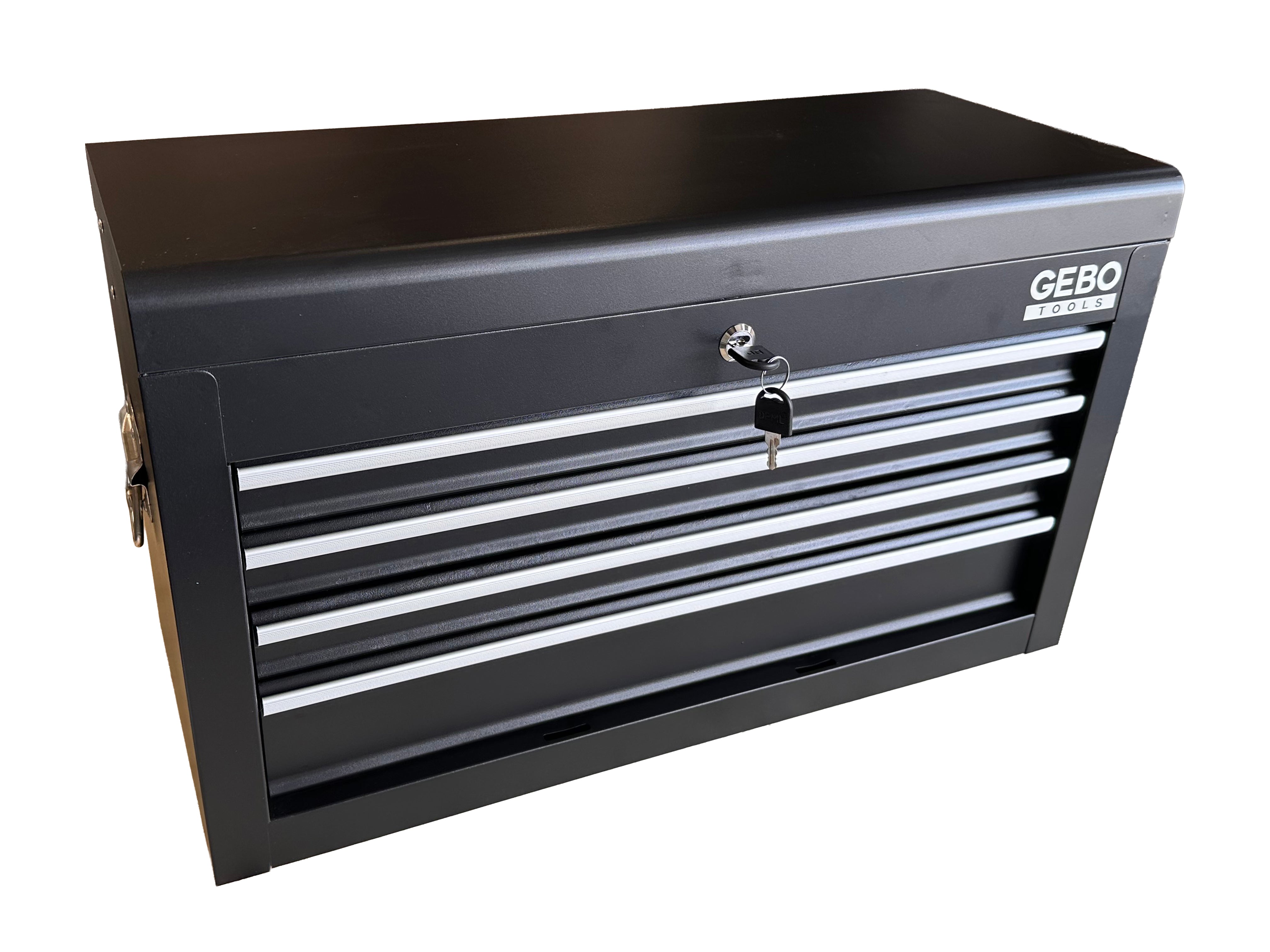 Armadio metallico senza attrezzi a 2 pezzi,con 6 cassetti a ripiano rimovibile ,carrello portautensili , cassetta porta attrezzi mobile Gebo Tools