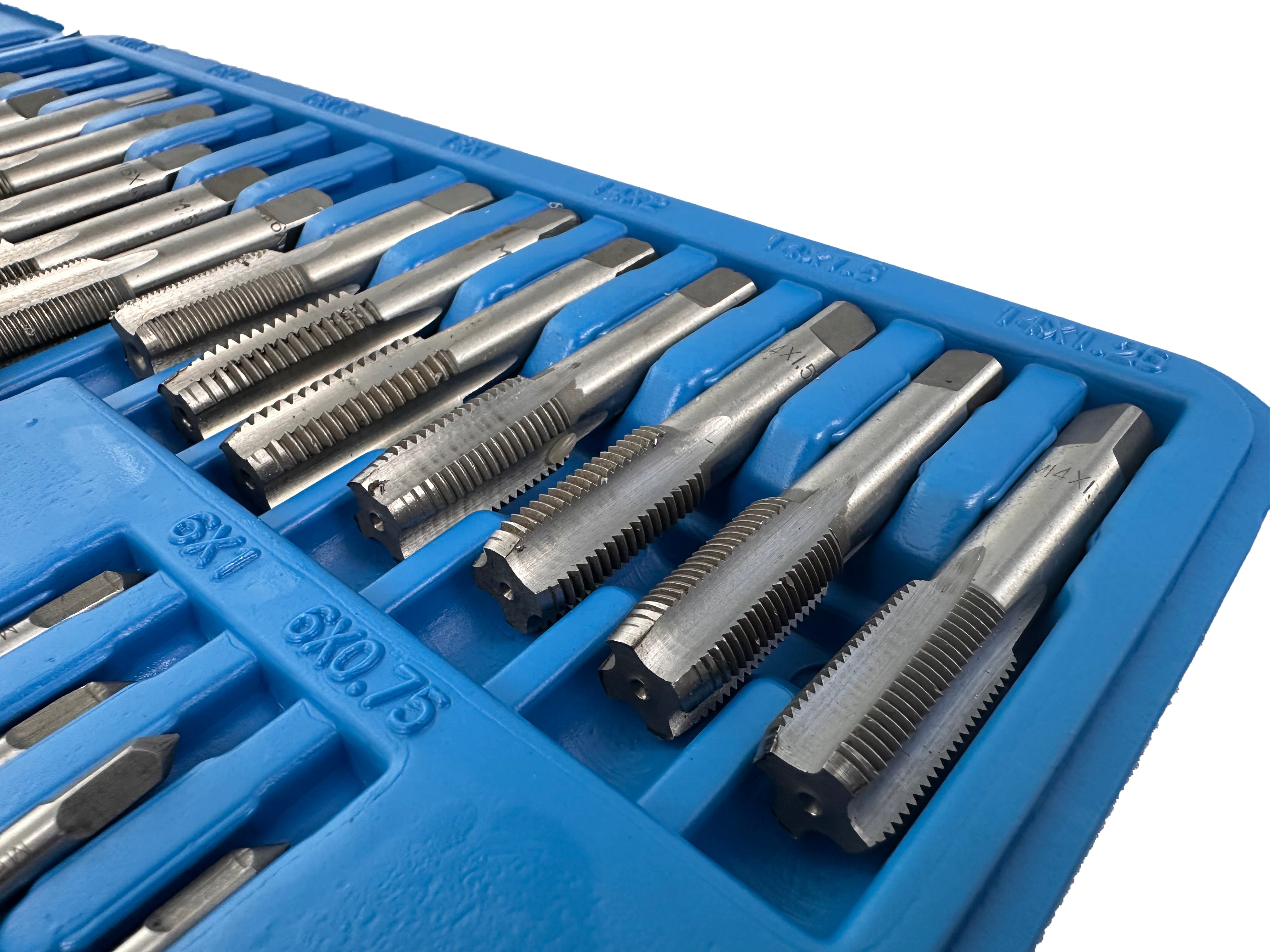 Set filiere e maschi M2–M18 ,110 pezzi Gebo Tools