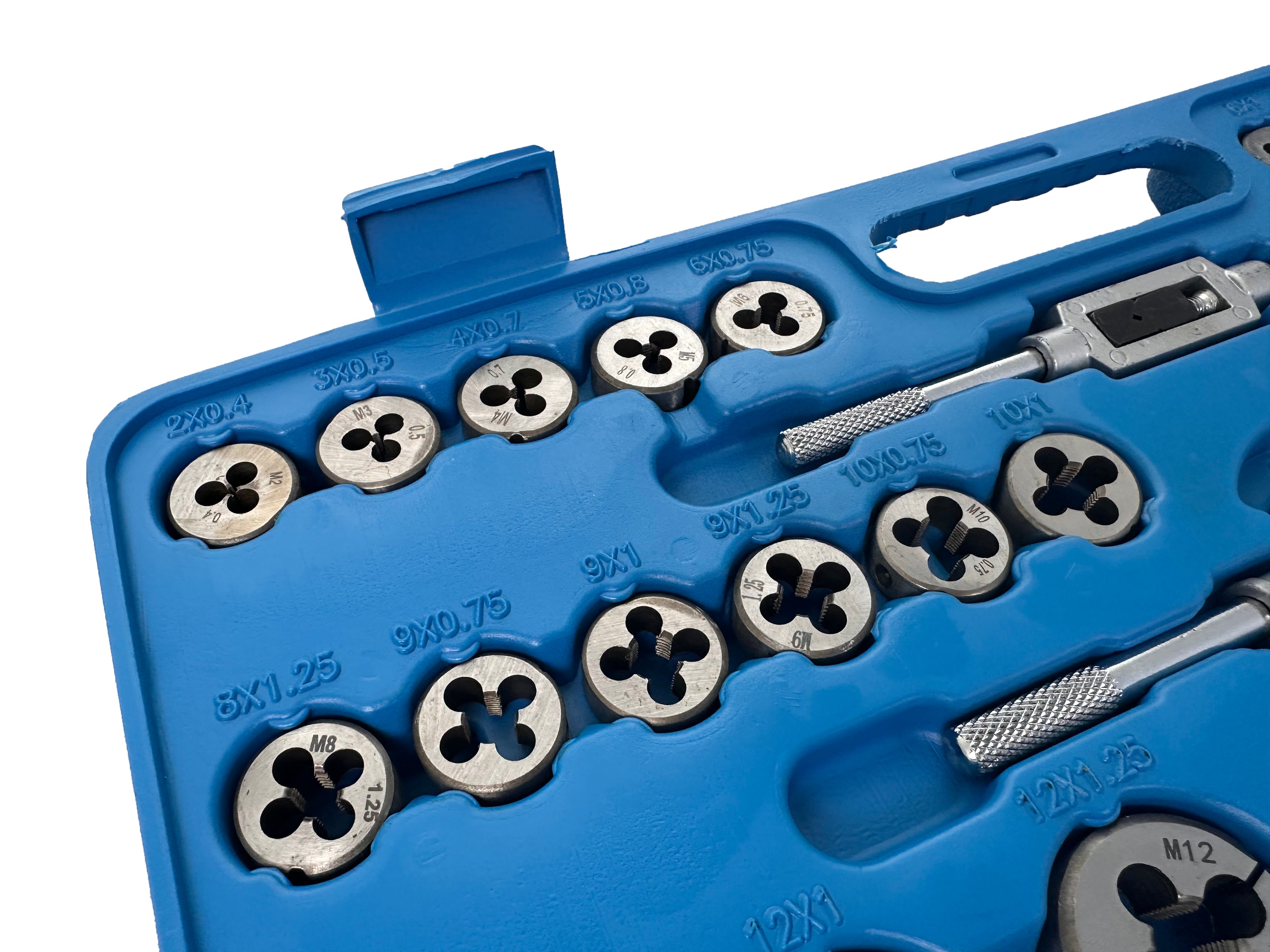 Set filiere e maschi M2–M18 ,110 pezzi Gebo Tools