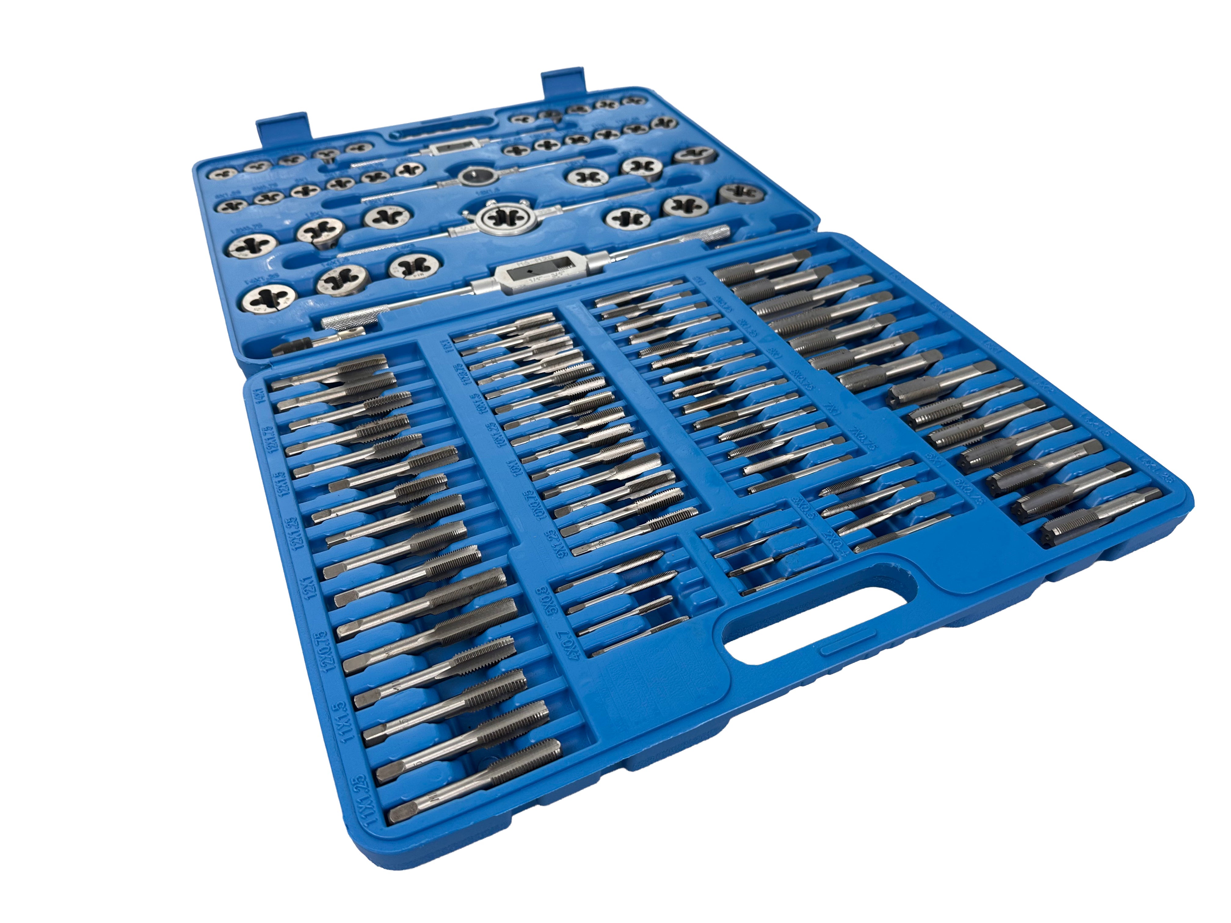 Set filiere e maschi M2–M18 ,110 pezzi Gebo Tools