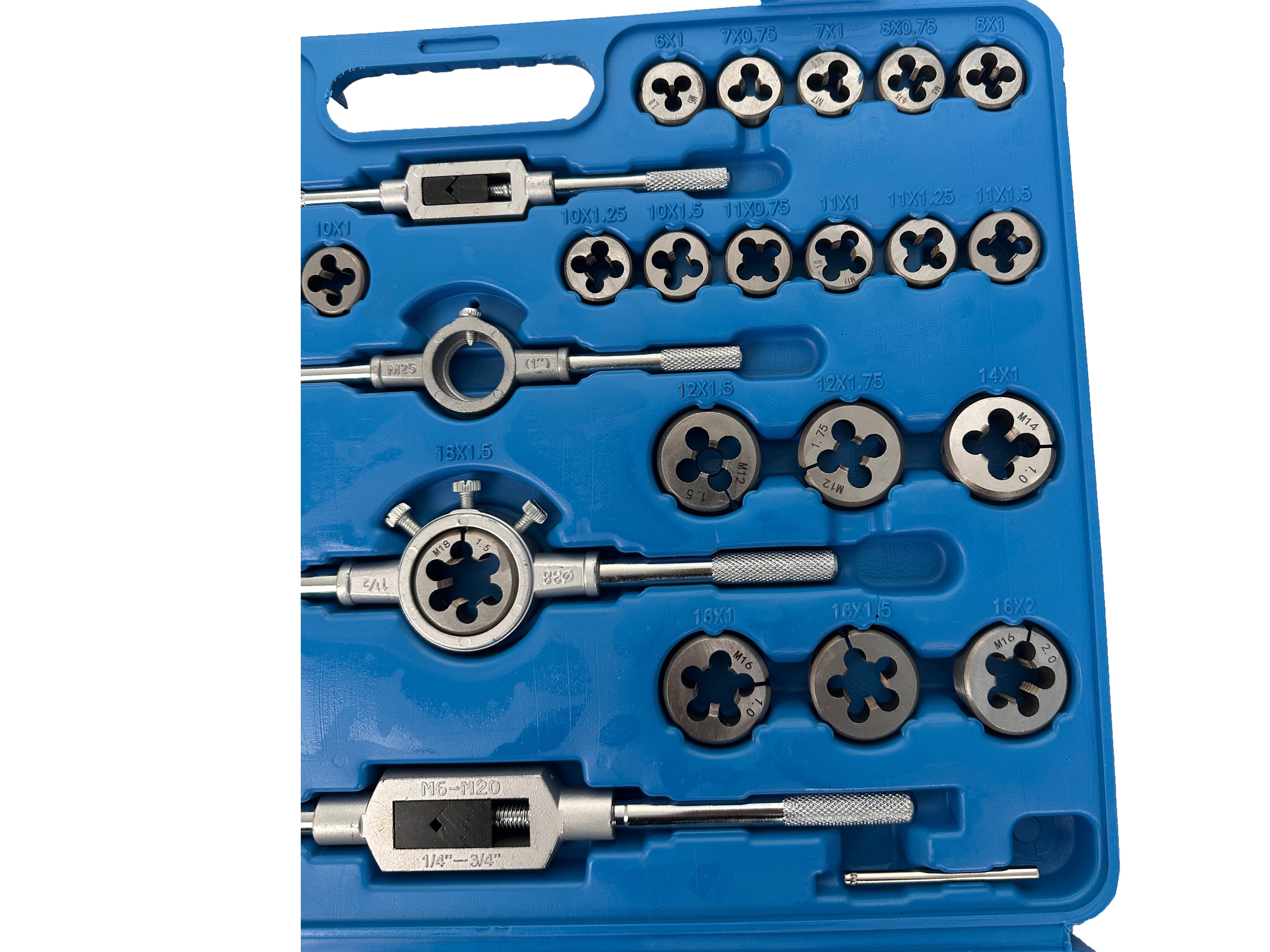 Set filiere e maschi M2–M18 ,110 pezzi Gebo Tools