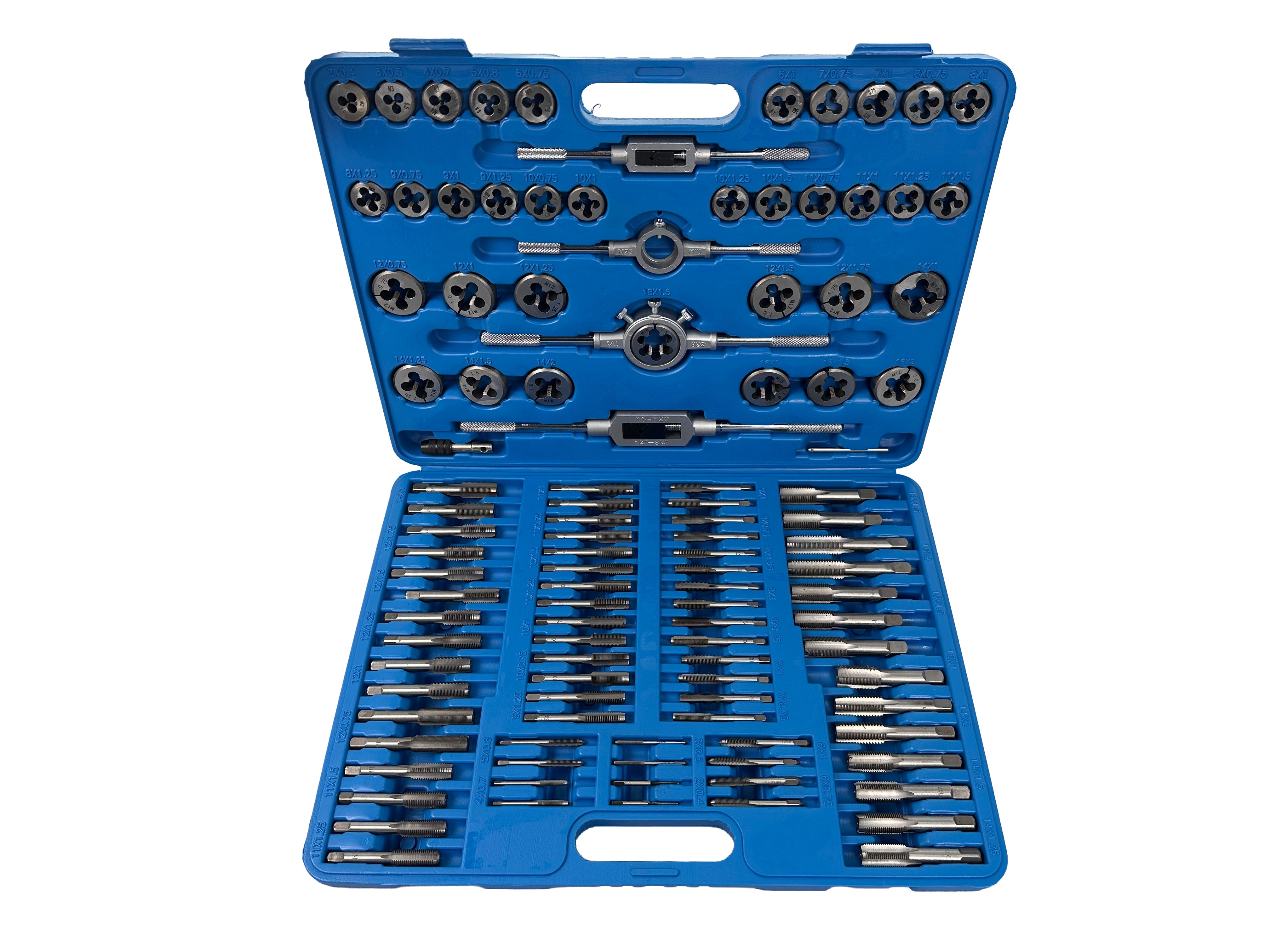 Set filiere e maschi M2–M18 ,110 pezzi Gebo Tools