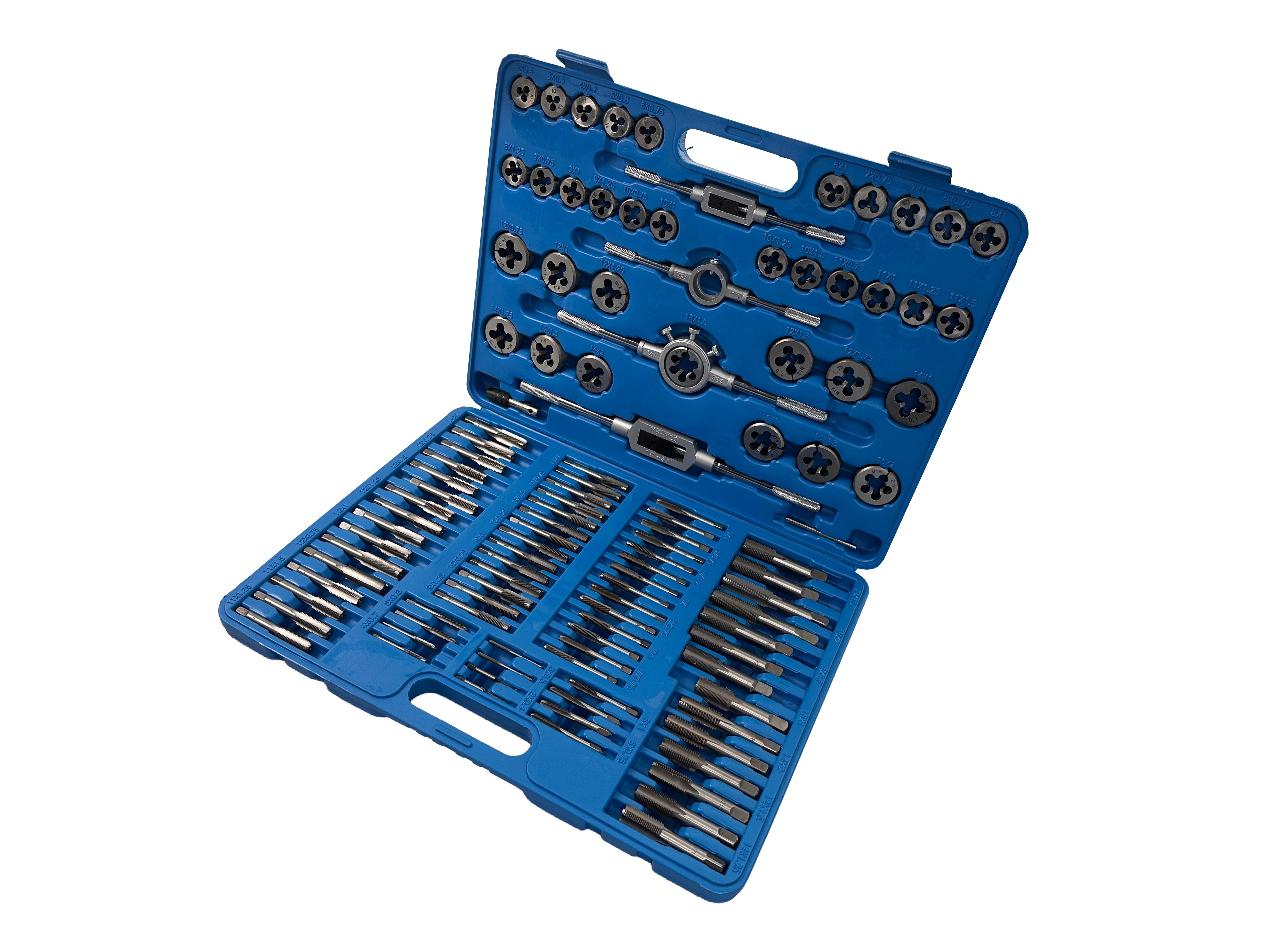 Set filiere e maschi M2–M18 ,110 pezzi Gebo Tools