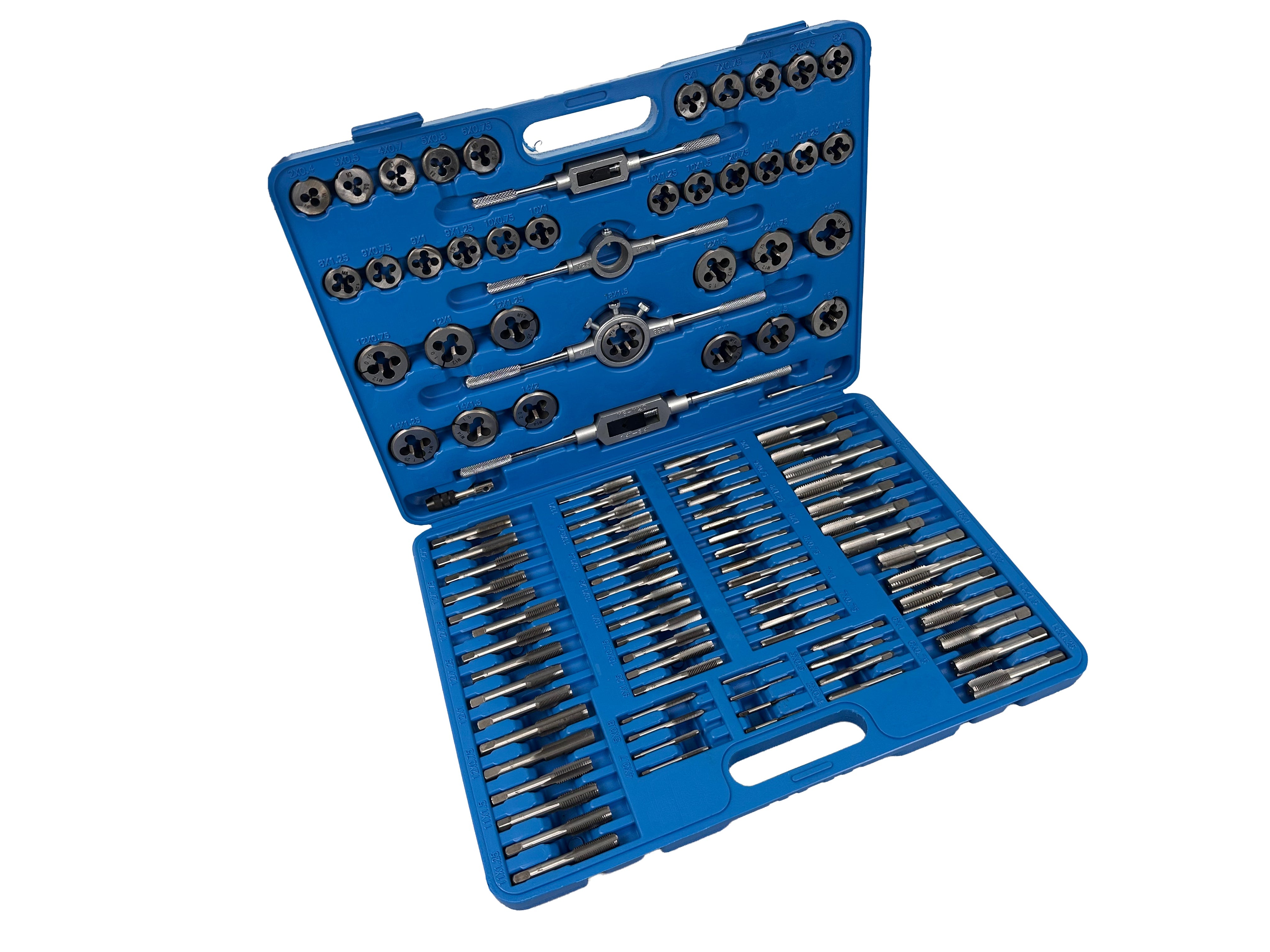 Set filiere e maschi M2–M18 ,110 pezzi Gebo Tools