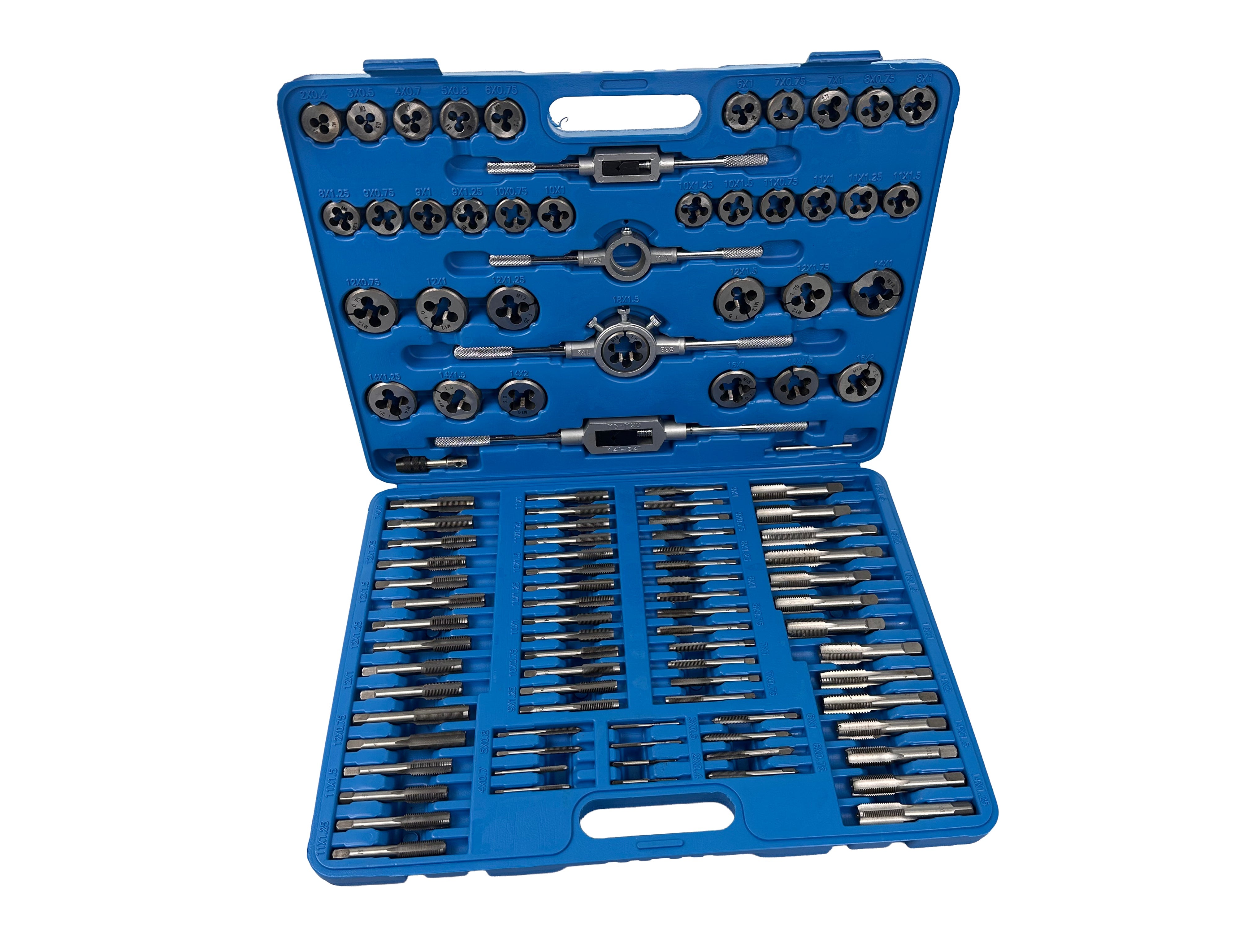 Set filiere e maschi M2–M18 ,110 pezzi Gebo Tools