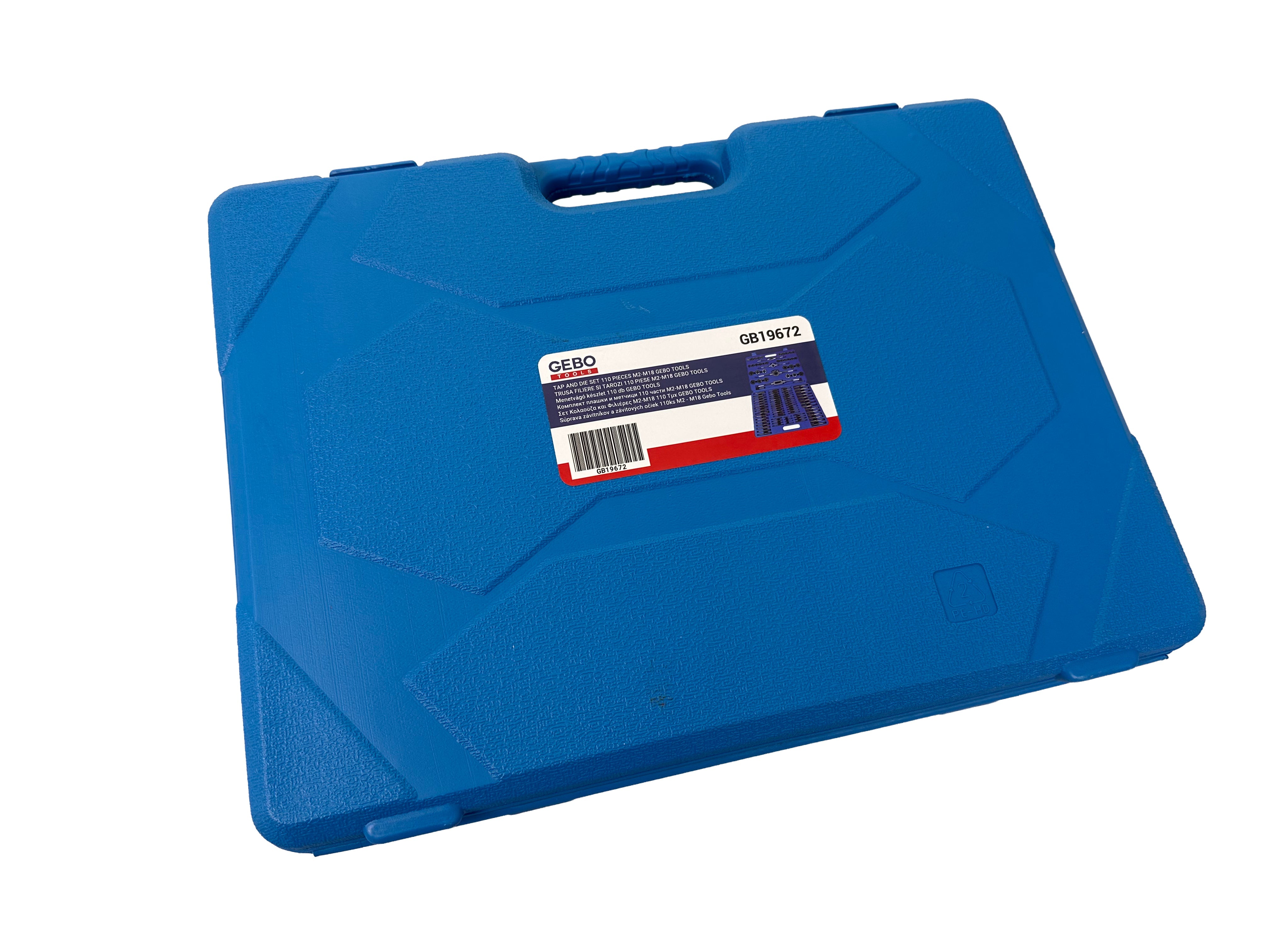 Set filiere e maschi M2–M18 ,110 pezzi Gebo Tools