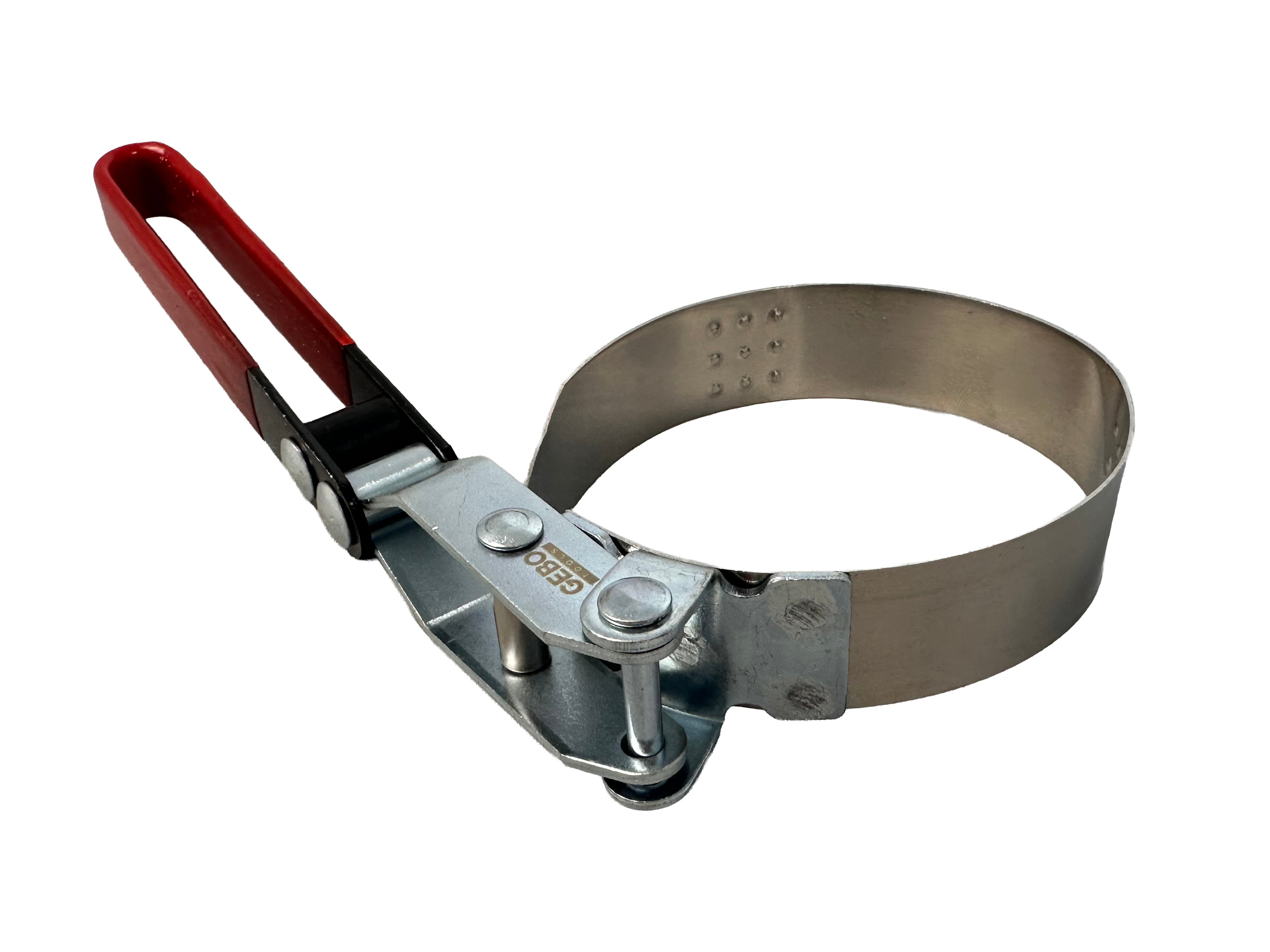 Chiave per filtro olio regolabile con fascia metallica, chiave a nastro per smontaggio filtro olio auto 73-85 mm Gebo Tools