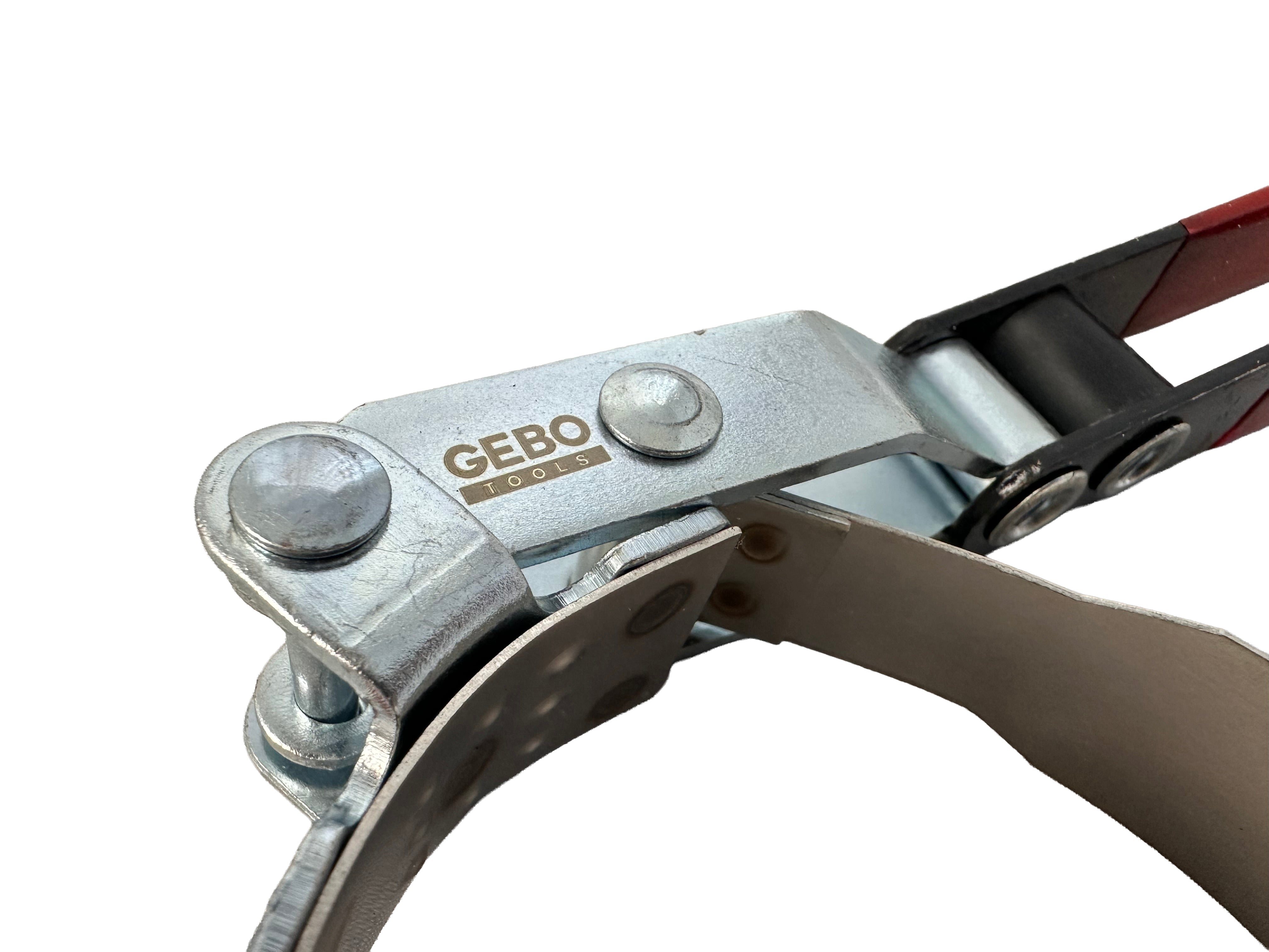 Chiave per filtro olio regolabile con fascia metallica, chiave a nastro per smontaggio filtro olio auto 73-85 mm Gebo Tools
