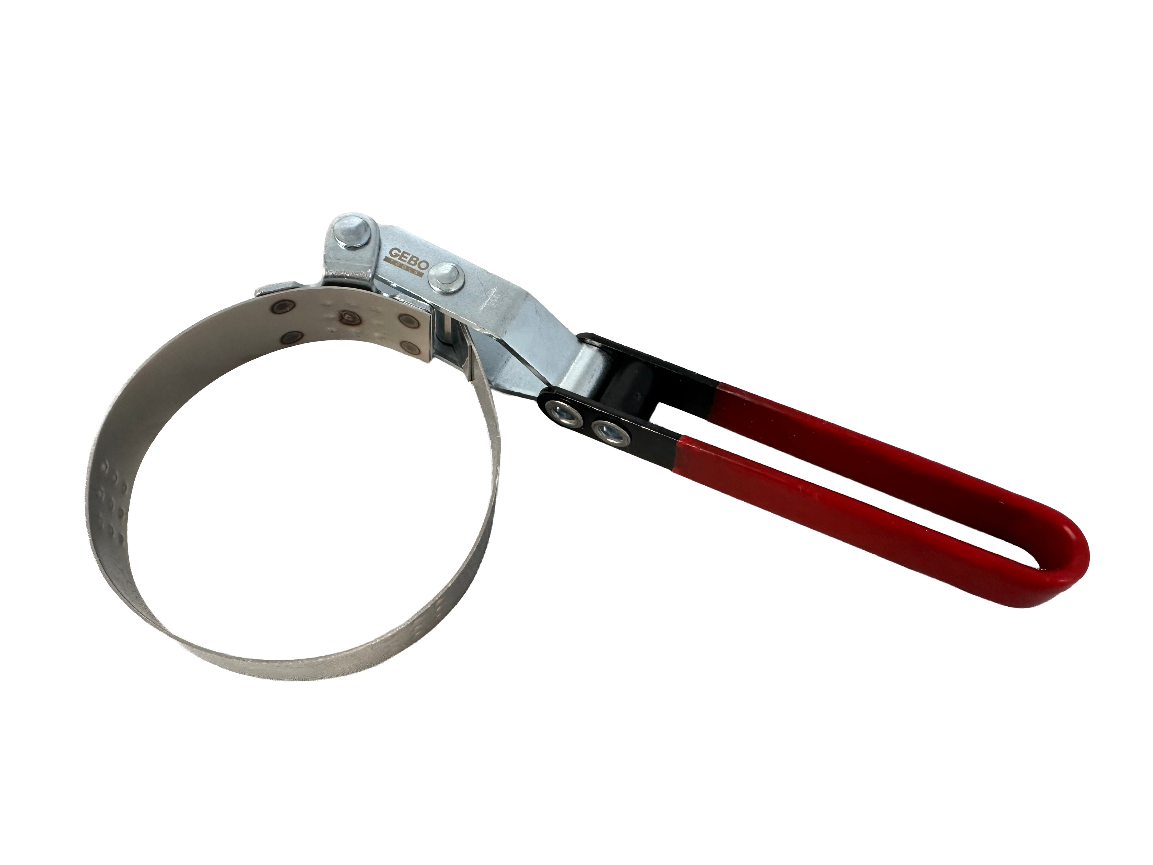 Chiave per filtro olio regolabile con fascia metallica, chiave a nastro per smontaggio filtro olio auto 73-85 mm Gebo Tools