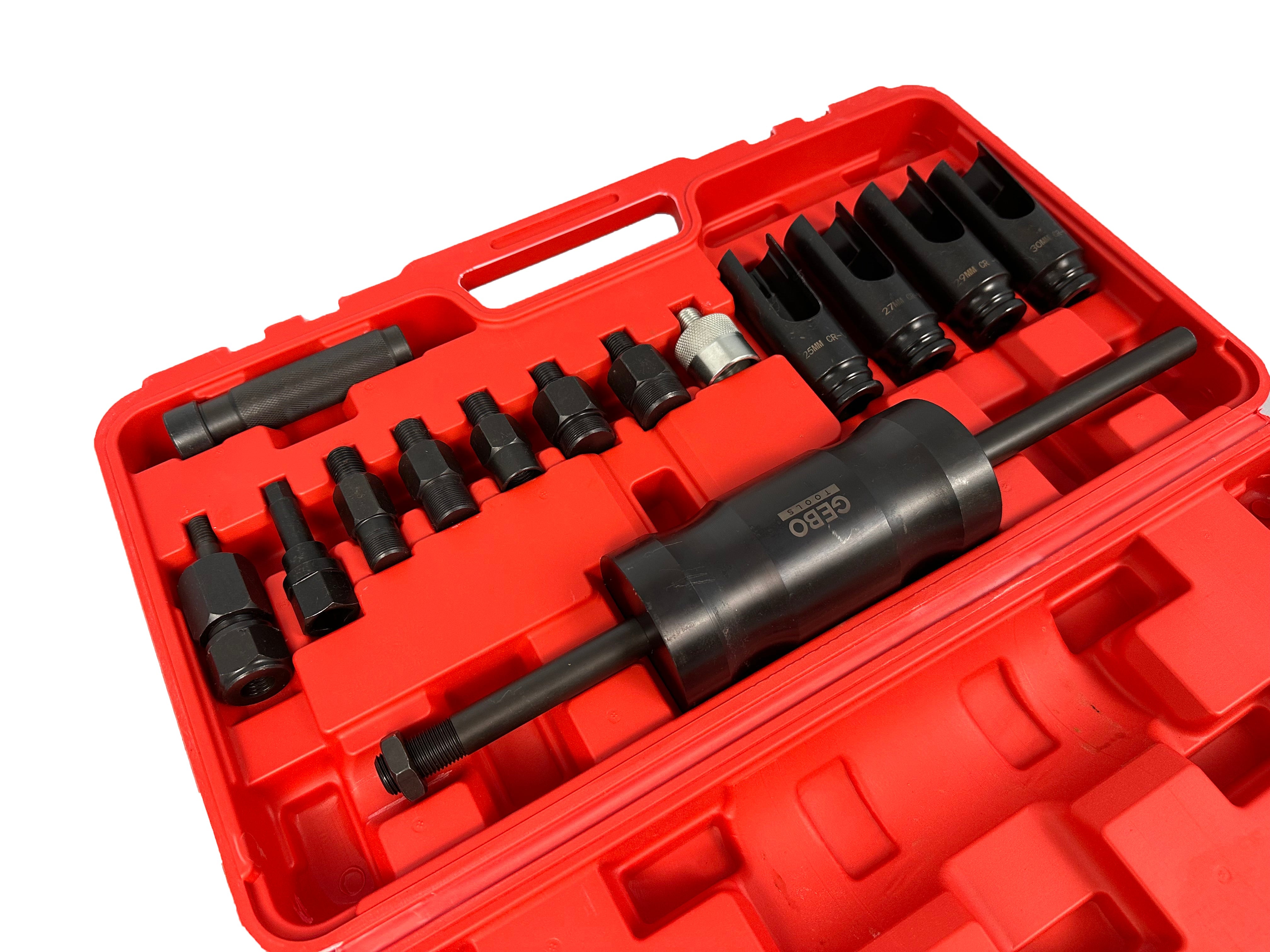 Set estrattore per iniettori , kit attrezzi per la rimozione iniettori diesel 14 pezzi Gebo Tools