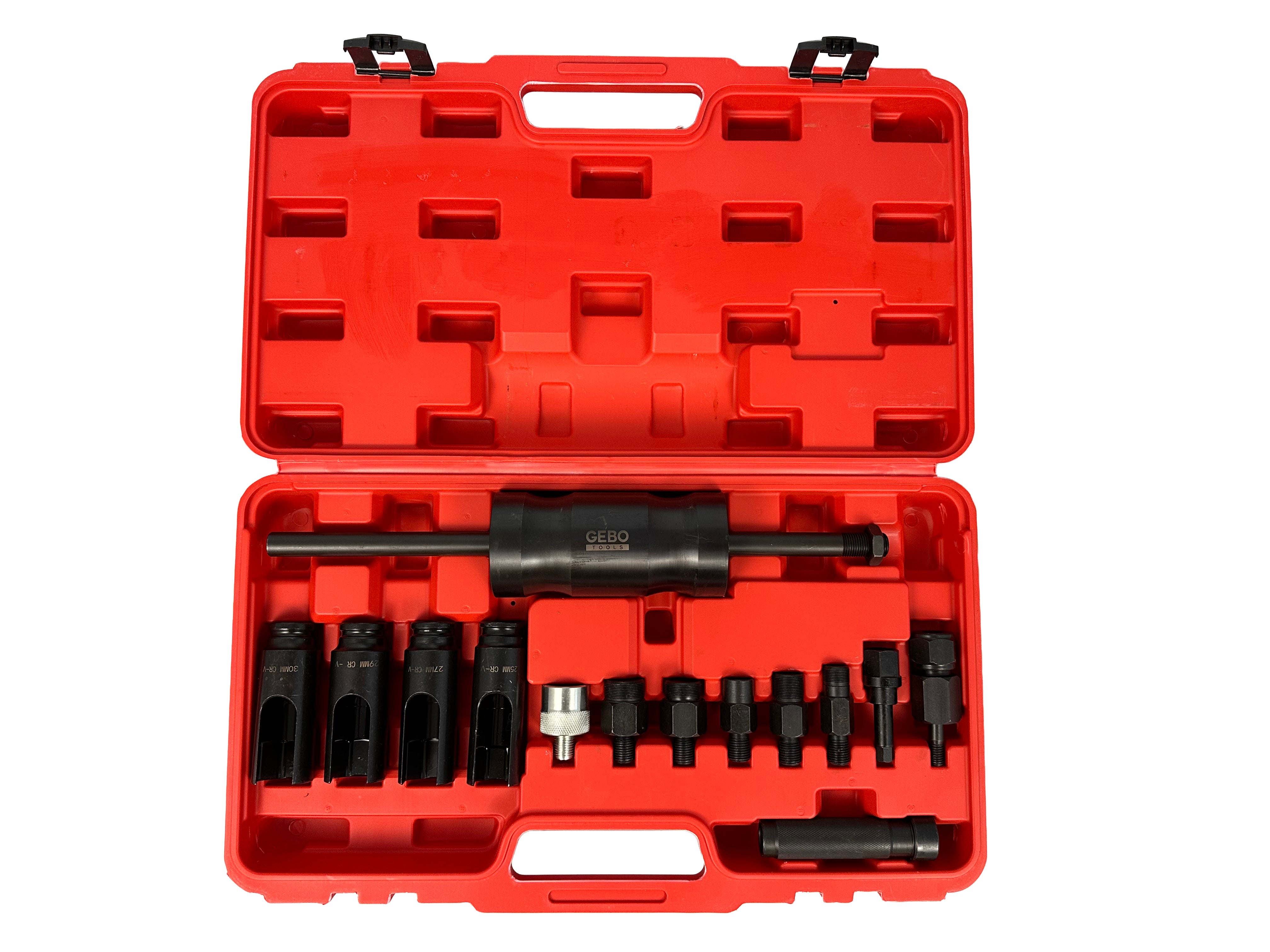 Set estrattore per iniettori , kit attrezzi per la rimozione iniettori diesel 14 pezzi Gebo Tools