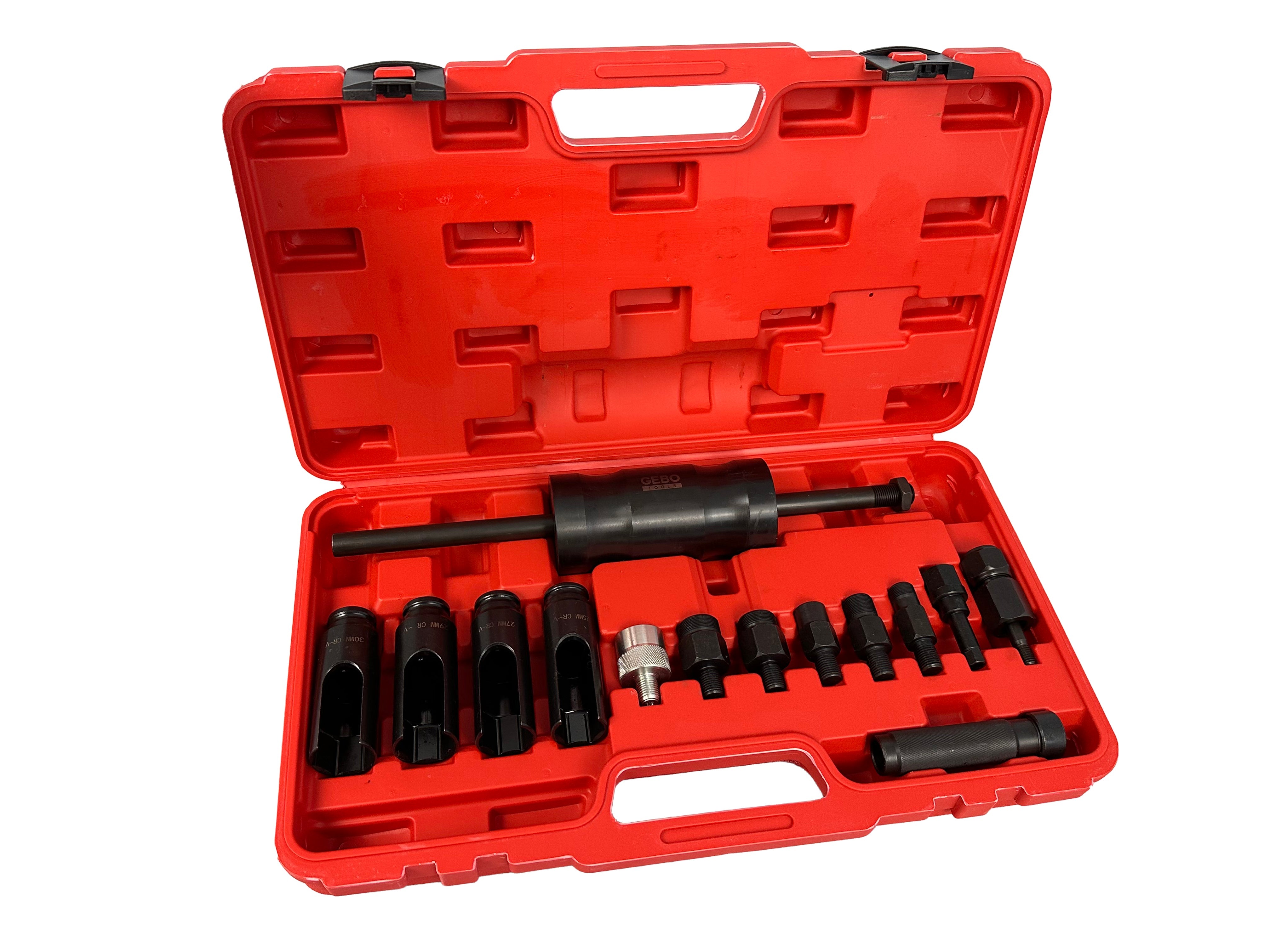 Set estrattore per iniettori , kit attrezzi per la rimozione iniettori diesel 14 pezzi Gebo Tools