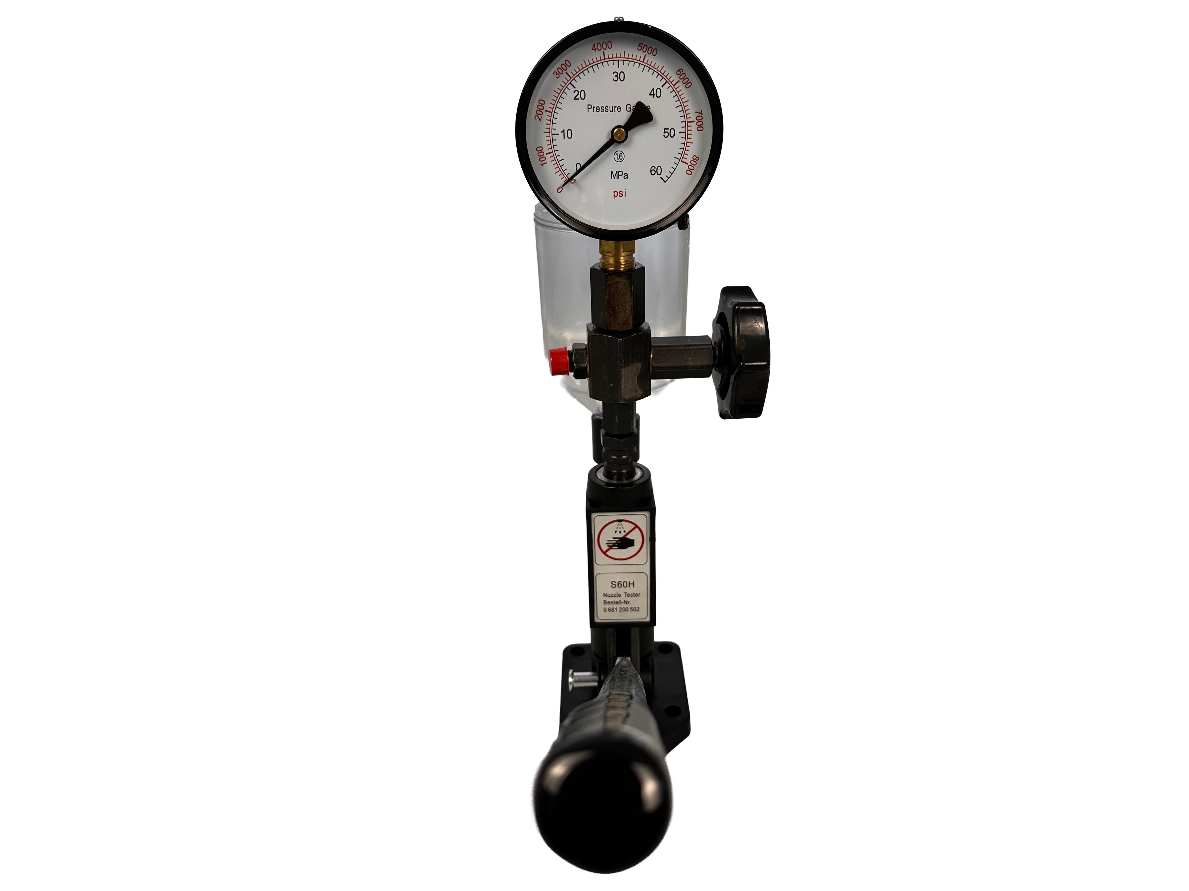 Tester per verifica pressione iniettori diesel, strumento di prova per ugelli di iniezione di carburante diesel ,600 Bar Gebo Tools