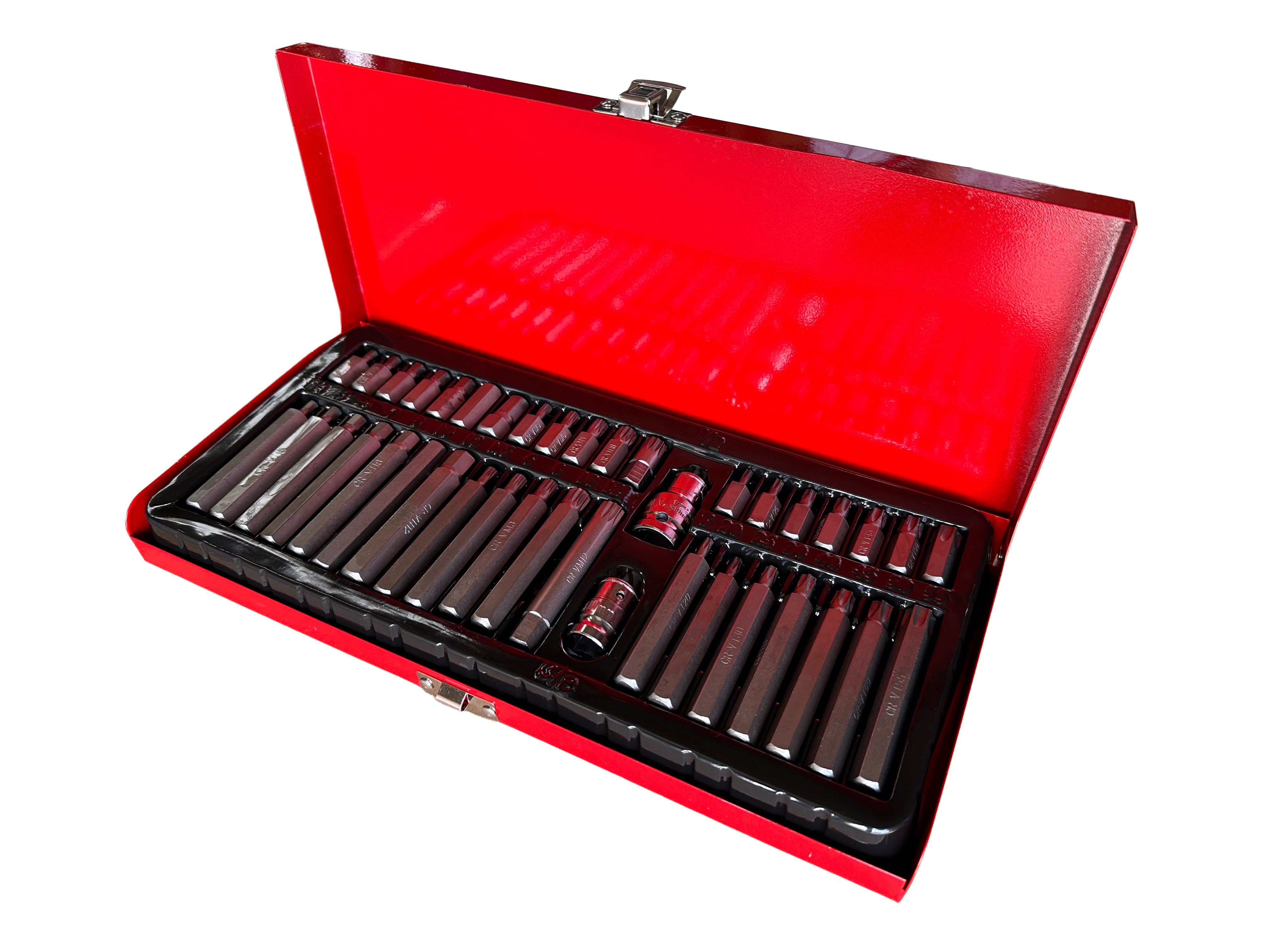 Set inserti esagonali TORX XZN SPLINE, kit bussole esagonali , 40 pezzi in cassetta metallica Gebo Tools