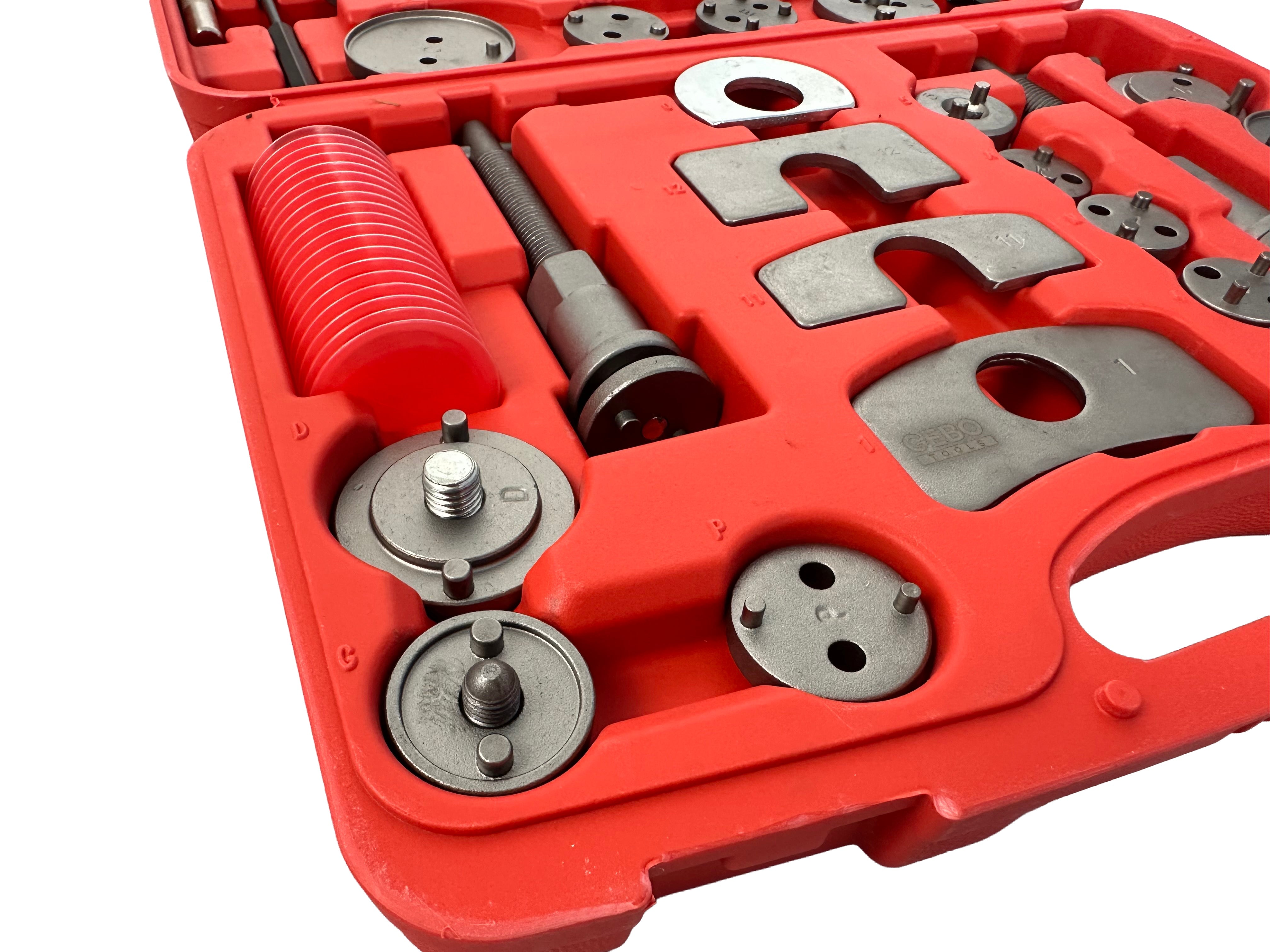 Set pressa per pistoncini pinze freno 35 pezzi Gebo Tools