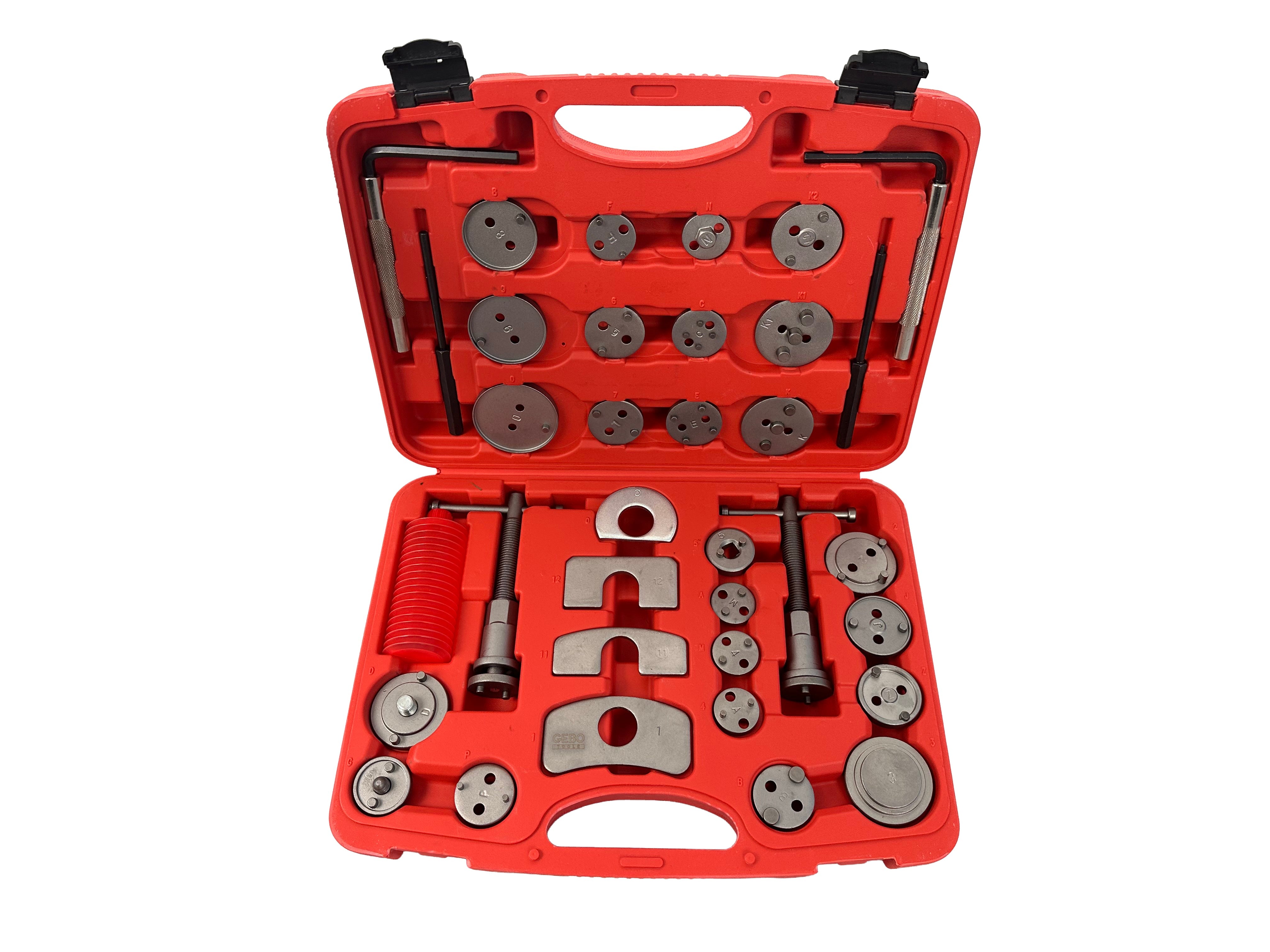 Set pressa per pistoncini pinze freno 35 pezzi Gebo Tools